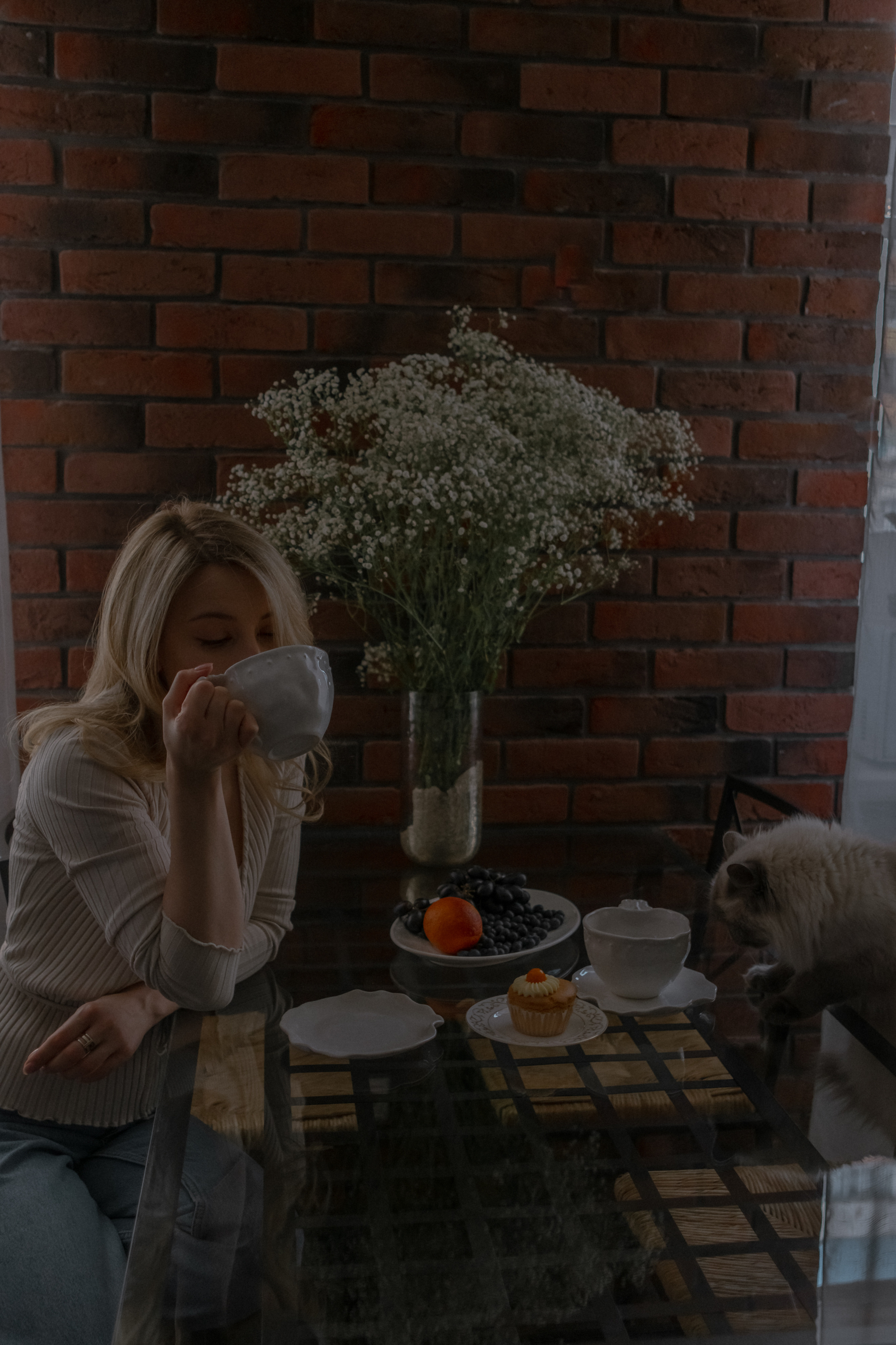 Домашняя с котиком). Фотограф в Москве (готова приехать к вам в город)