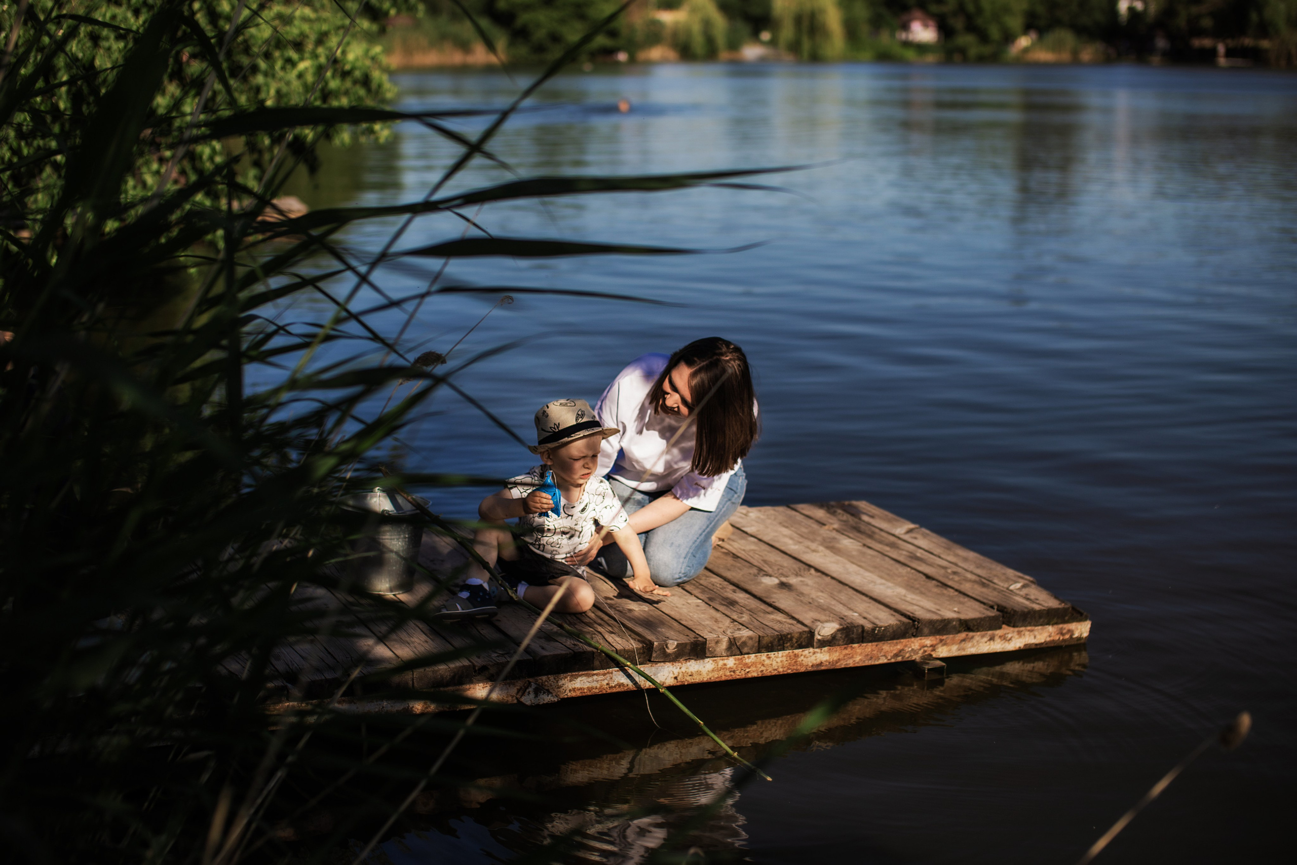На рыбалке. Семейный фотограф в Саратове