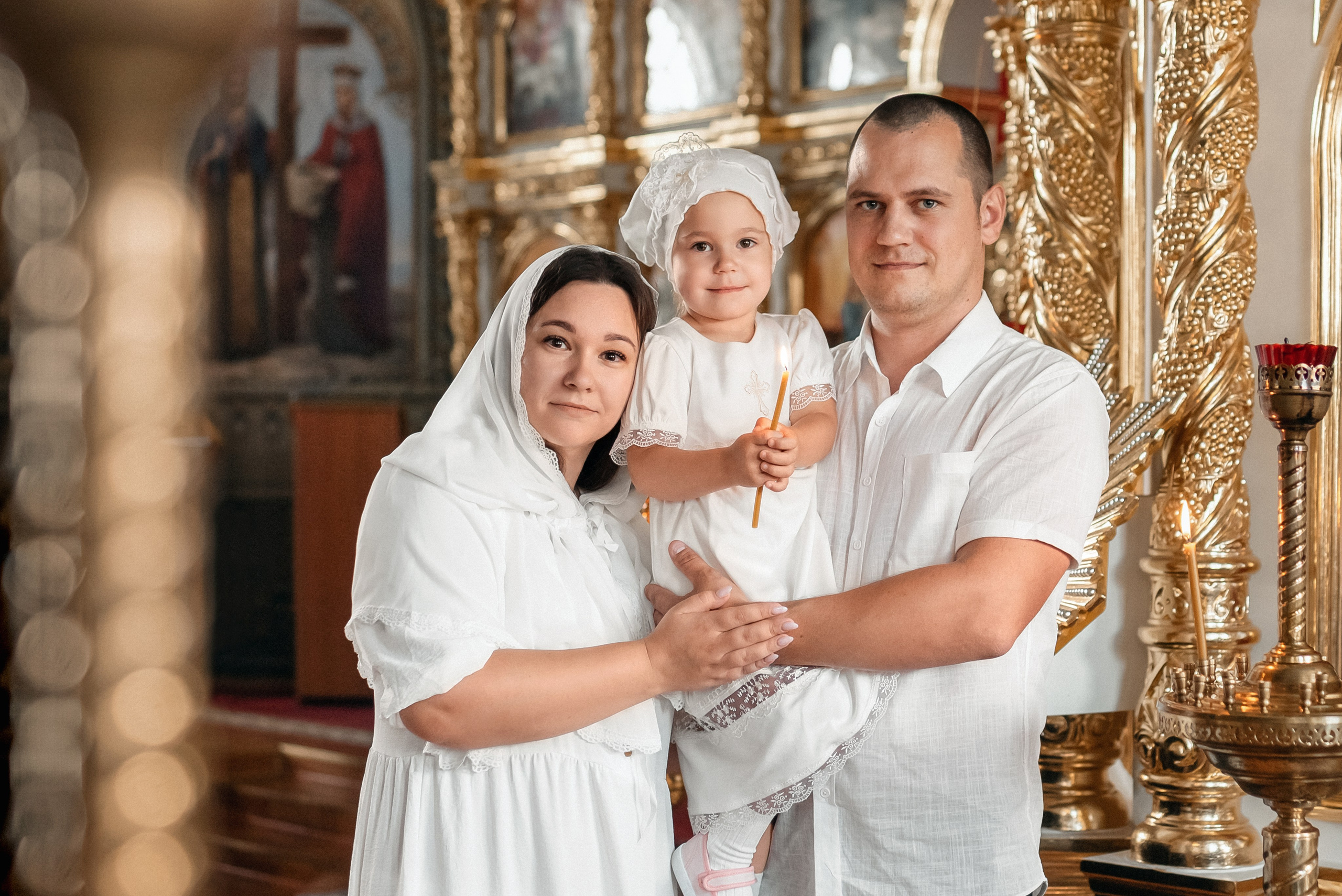 Крещение в храме Иоанна Богослова. Церковный фотограф на Таинство Крещения и Венчания в Оренбурге и Оренбургской области Екатерина Белкина