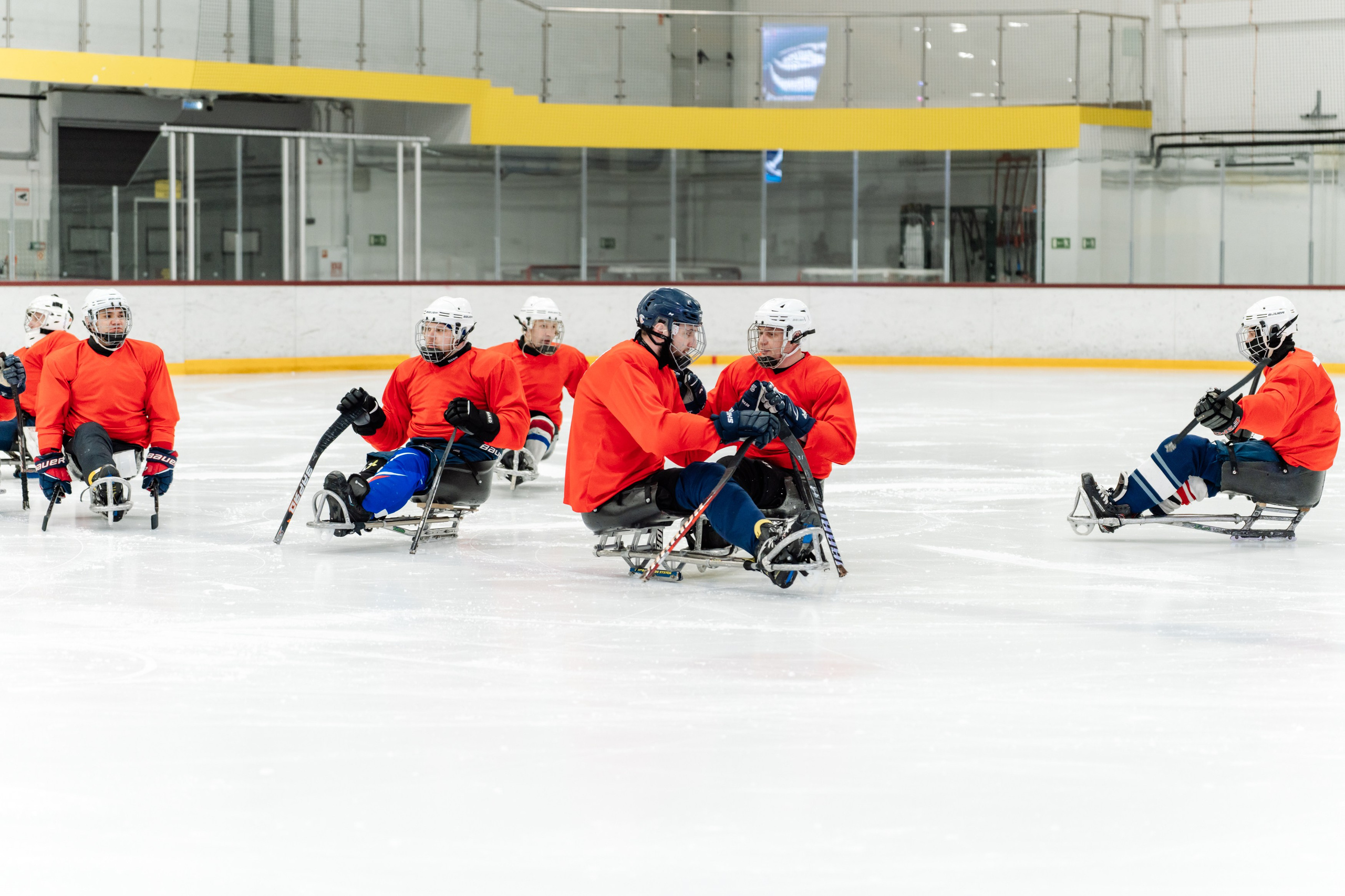 Игра в следж хоккей приуроченная 23.02.26 в арене Сталкер