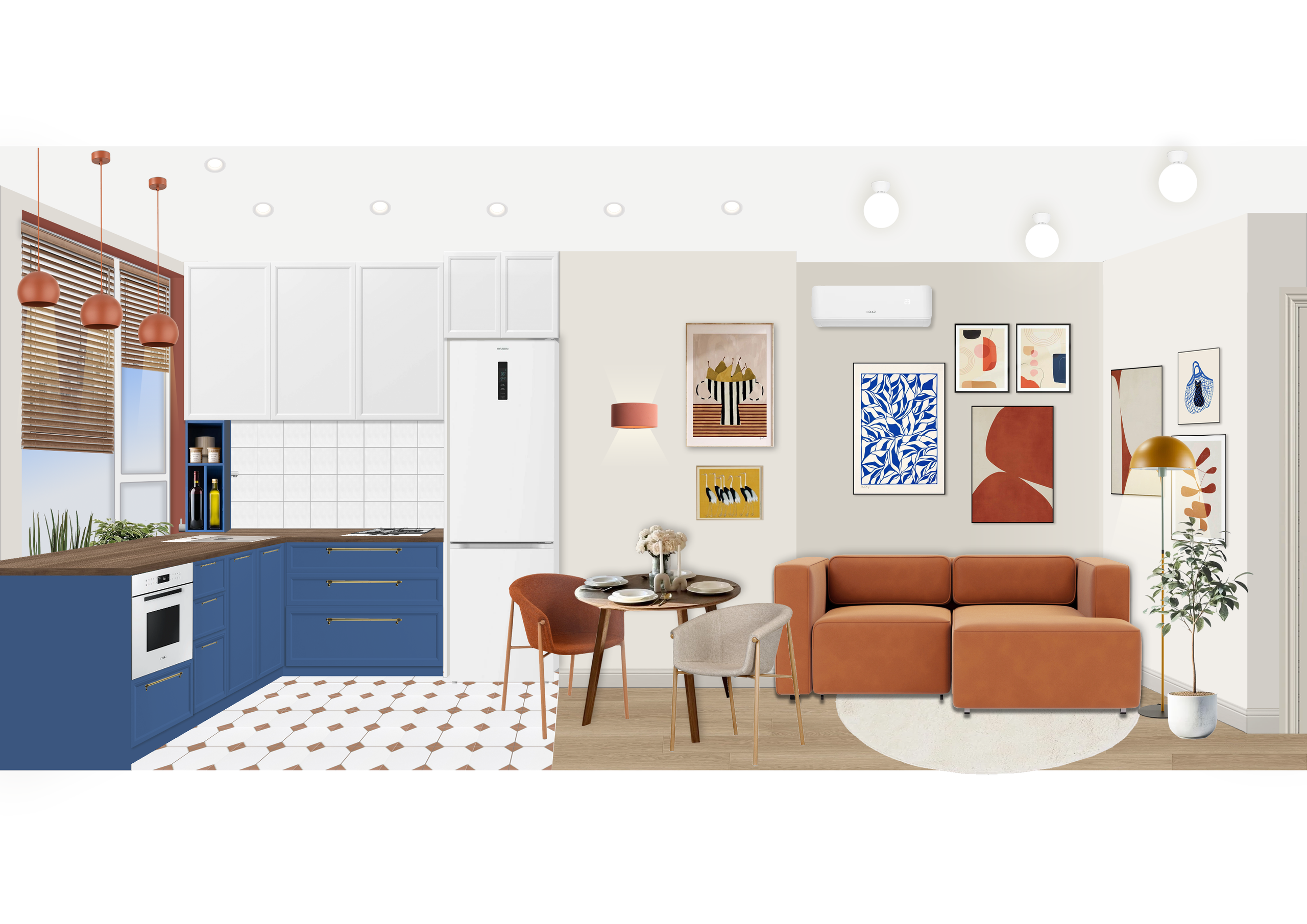 стилистические коллажи интерьера