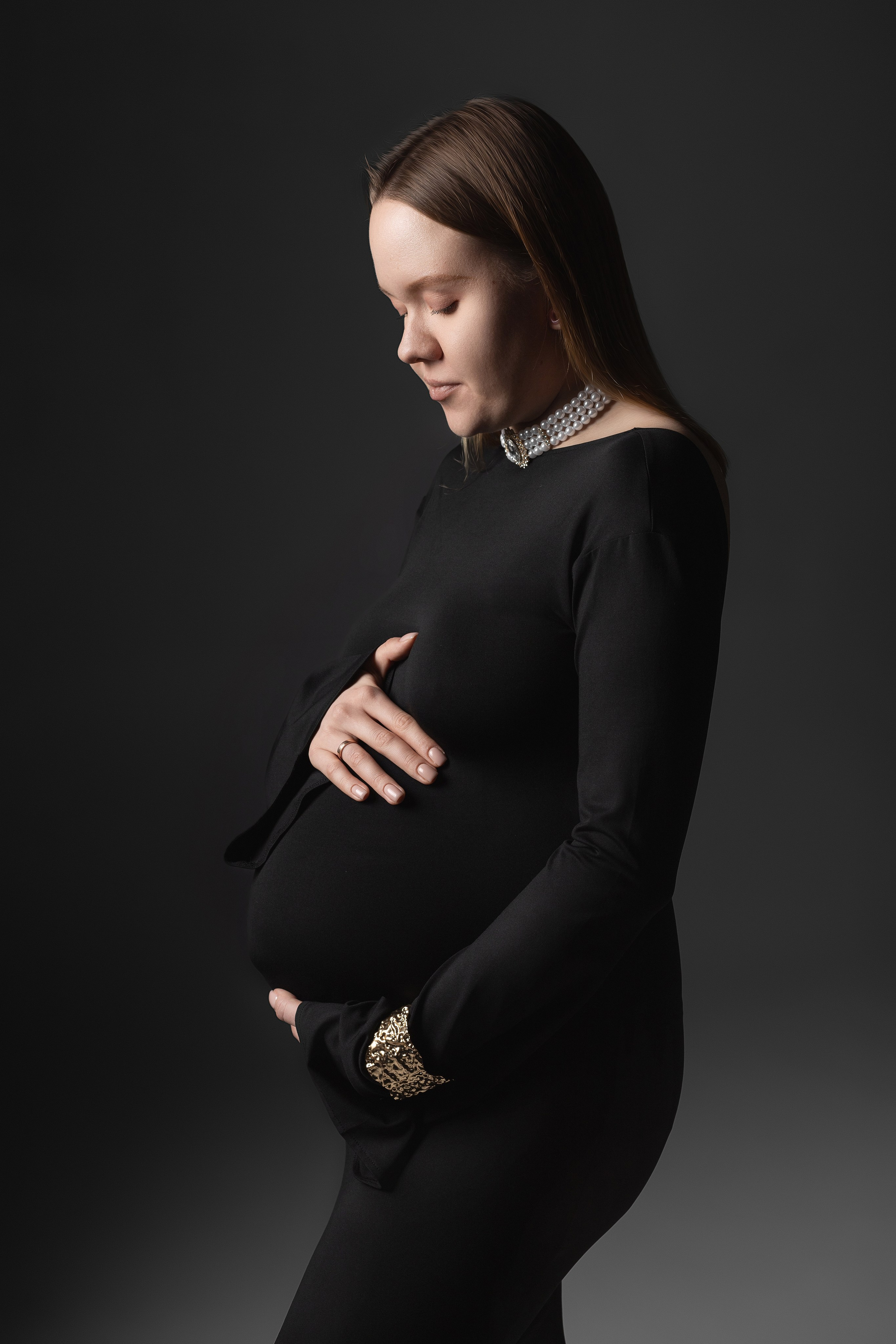 Фотосессия беременности 2025-01-25. Анастасия, Фотограф женского портрета и беременности в стиле vogue