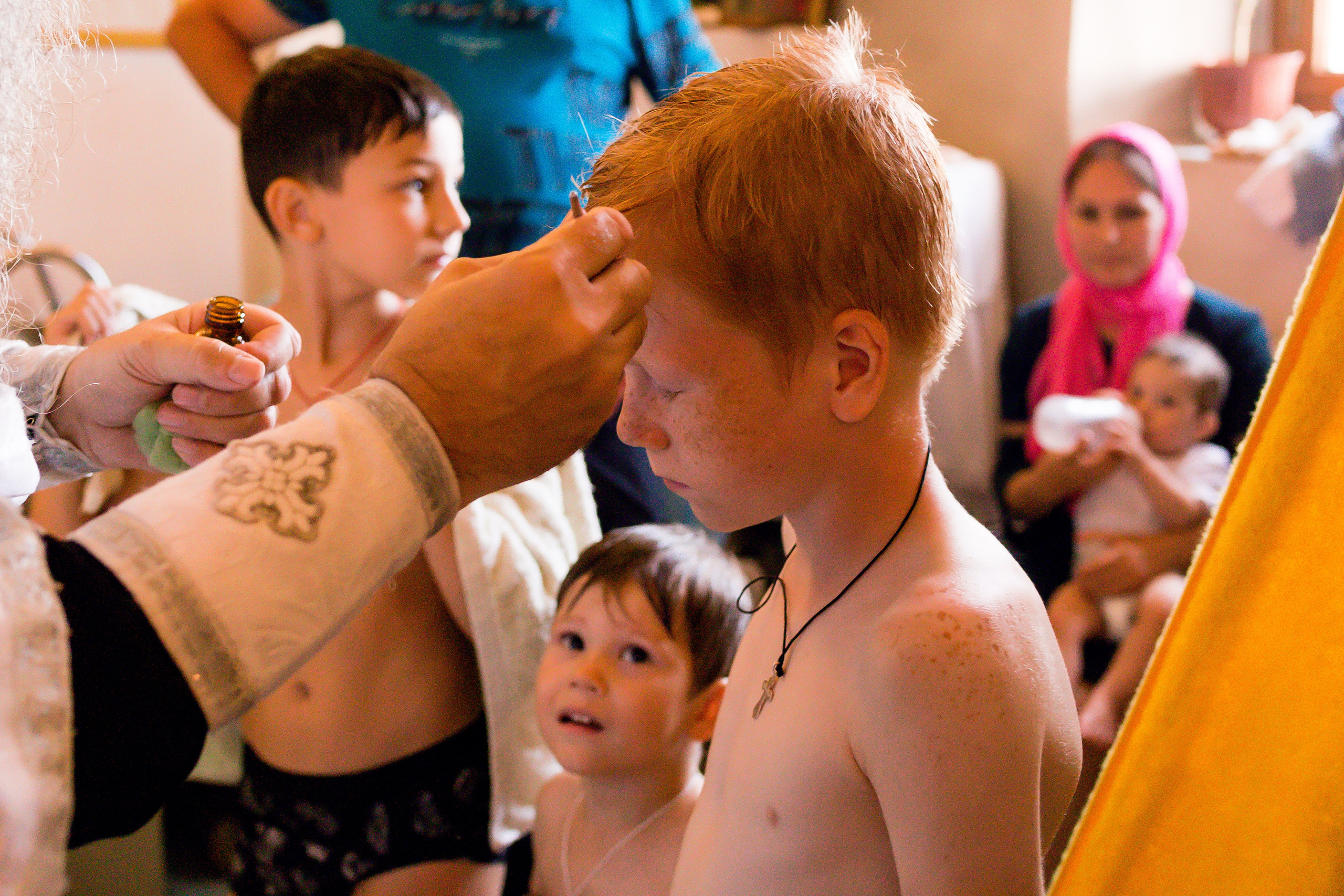 Крещение малышей. Фотограф Новорожденных и беременности г. Тюмень