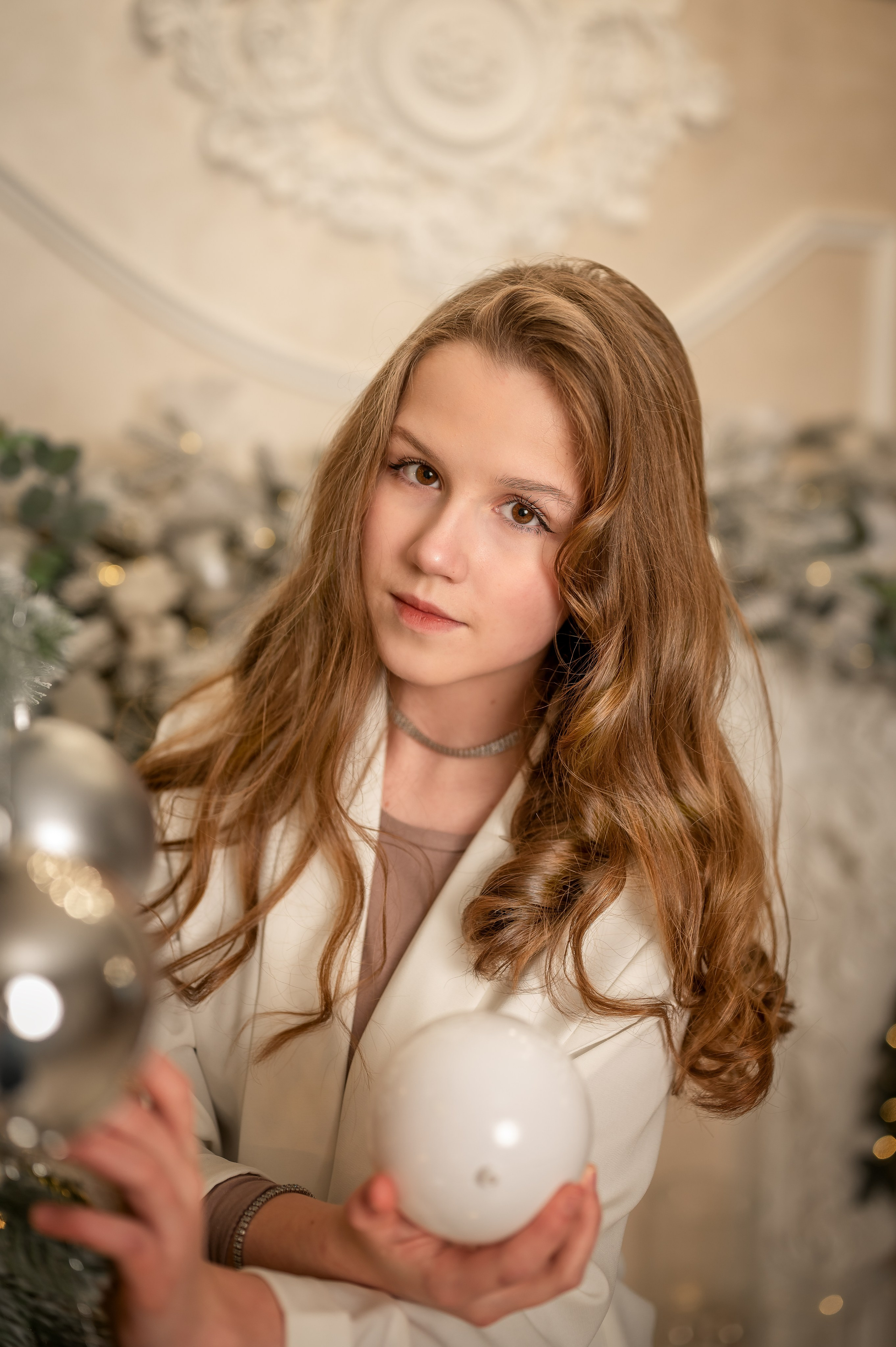 Новый год в студии. Фотограф новорождённых, семейный, школьный в городе Калуге Евгения