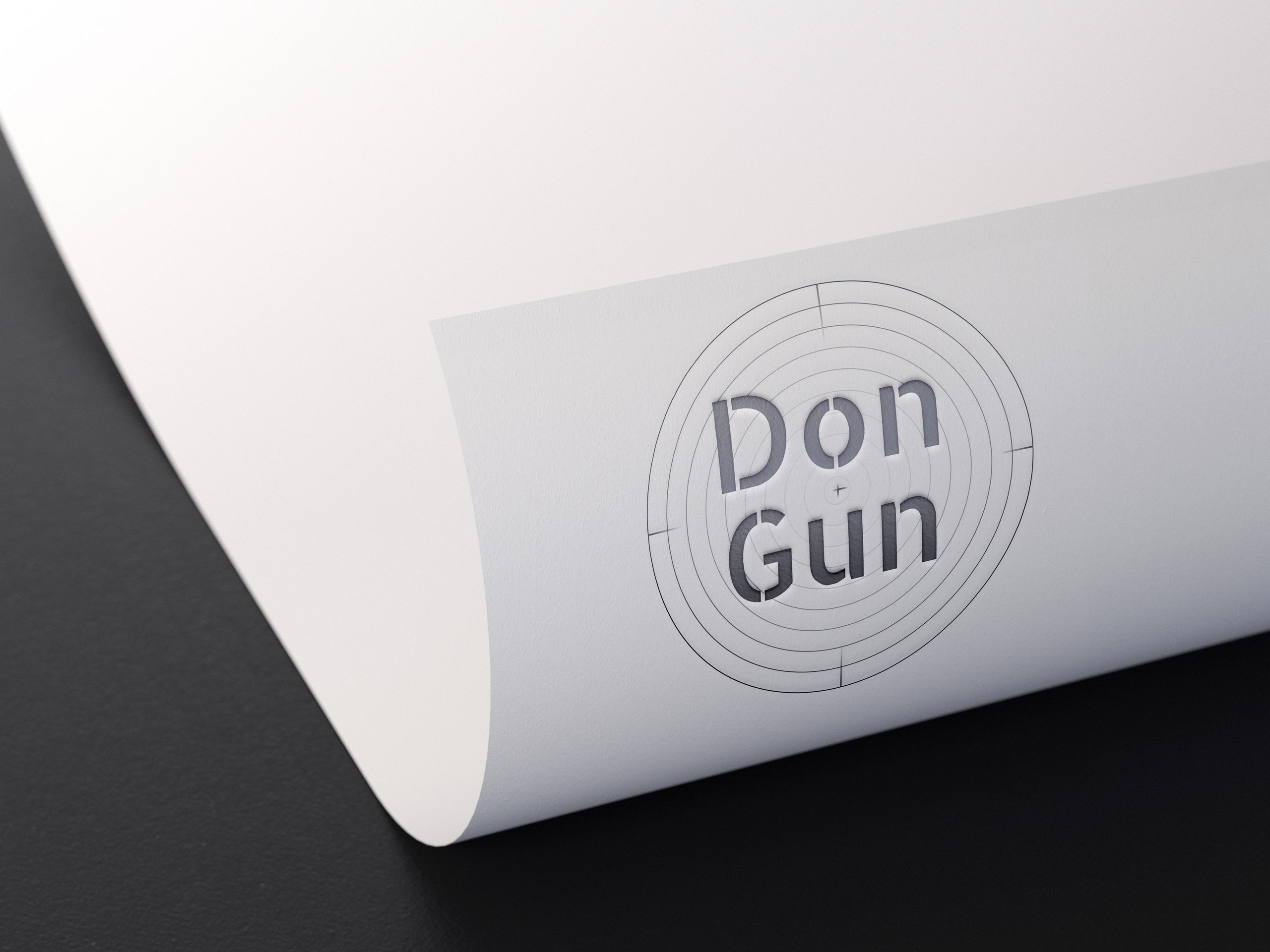 Разработка логотипа и визитки магазинна DONGUN. Алена Русских — фотограф и графический дизайнер в Ростове-на-дону