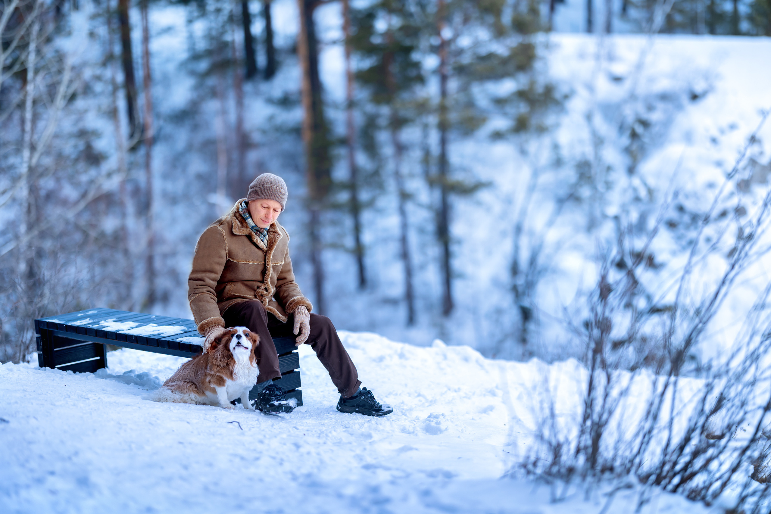 Зимняя фотосессия в лесу.