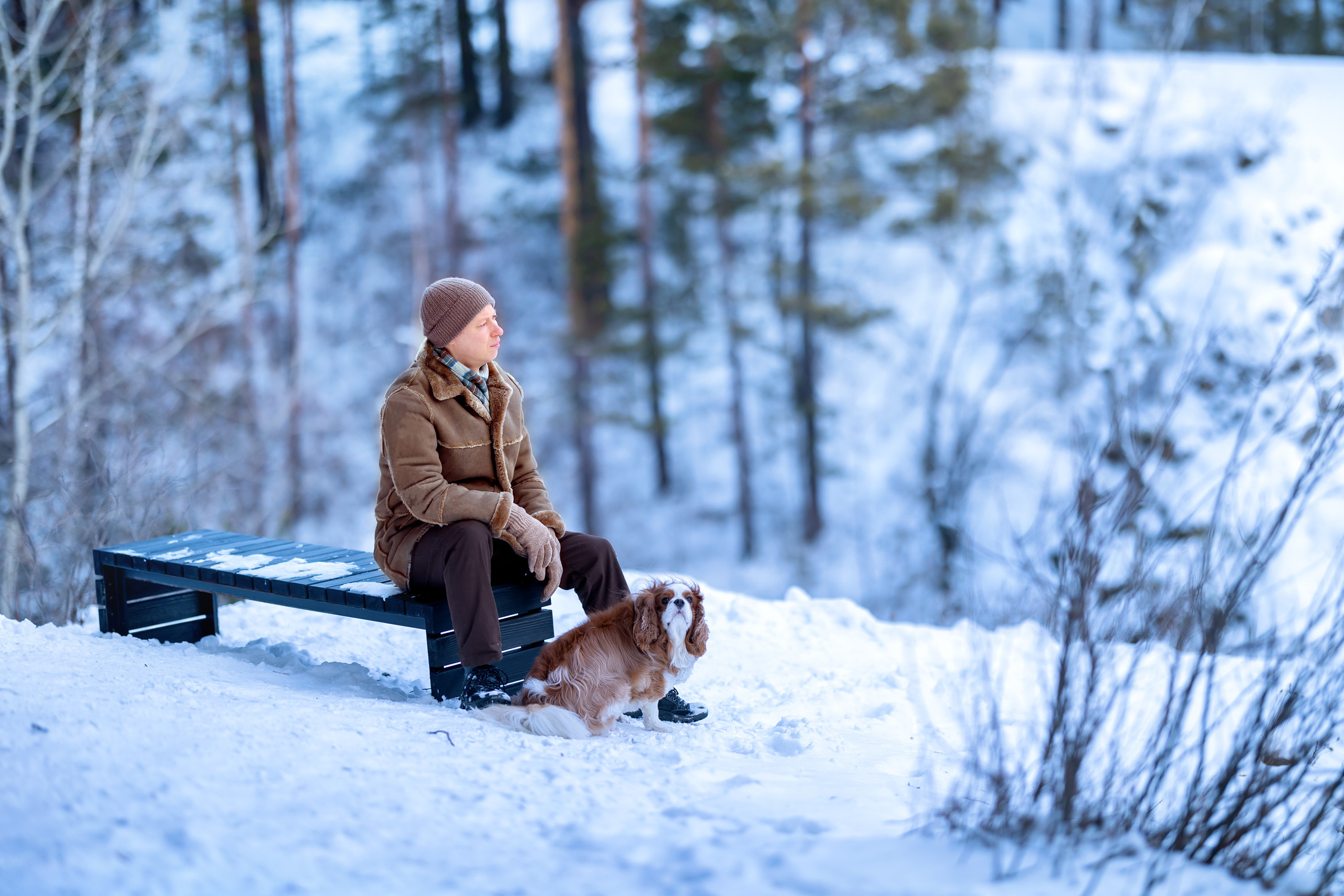 Зимняя фотосессия в лесу.