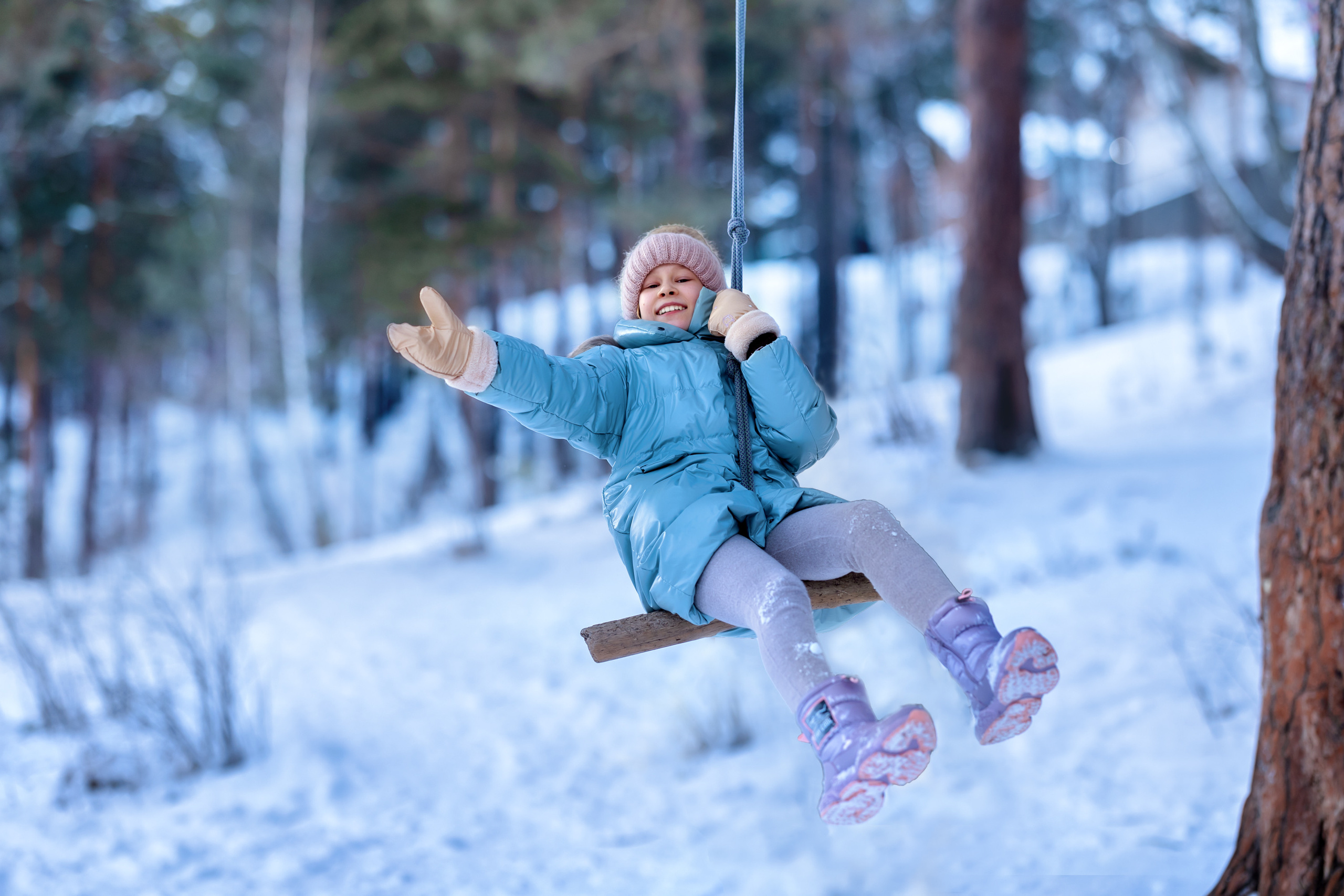 Зимняя фотосессия в лесу.