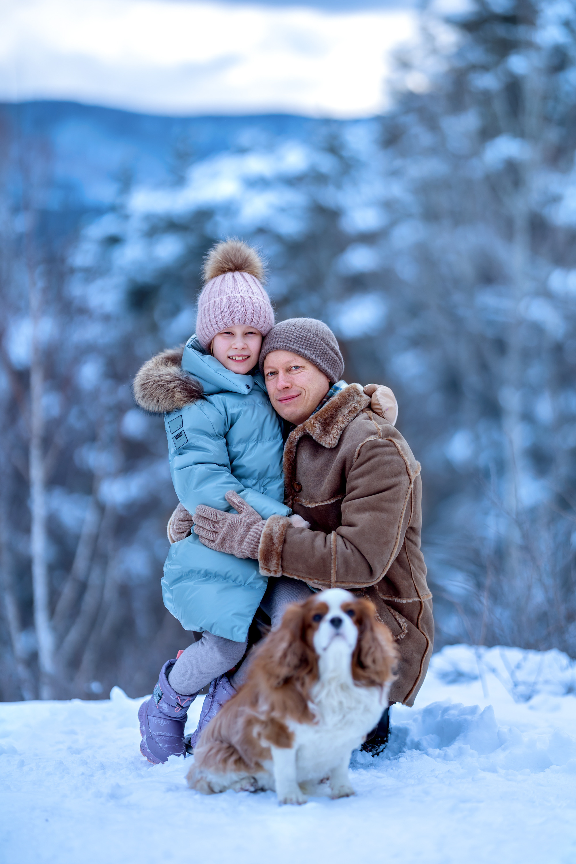 Зимняя фотосессия в лесу.