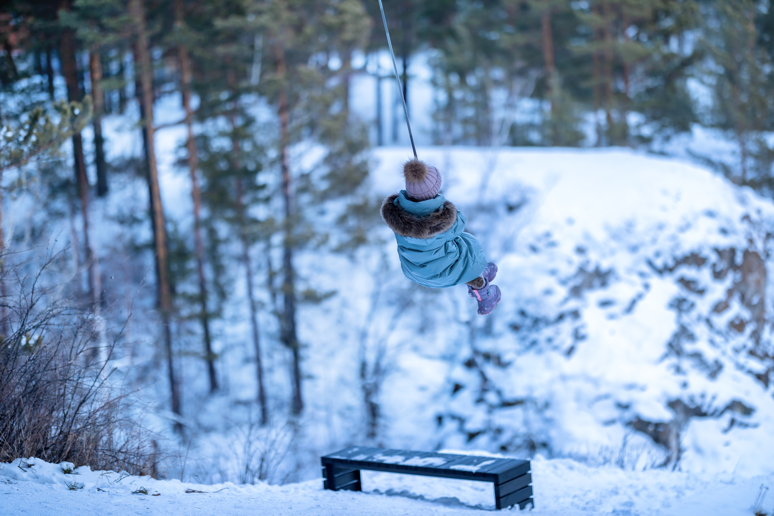 Зимняя фотосессия в лесу.