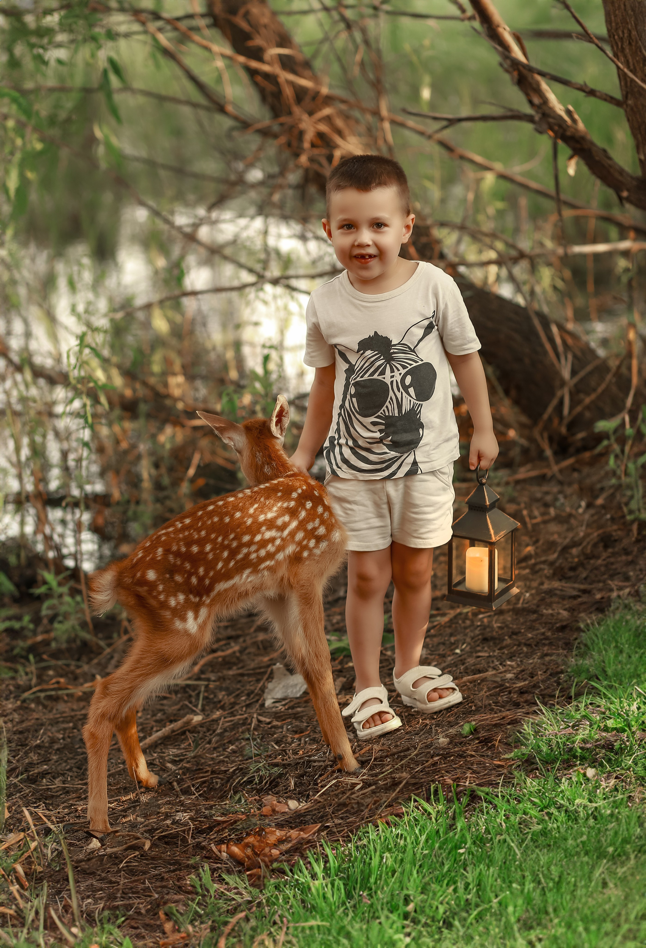 Фотосессия с олененком Бэмби. Иванова Ирина Свадебный и семейный фотограф г. Уфа