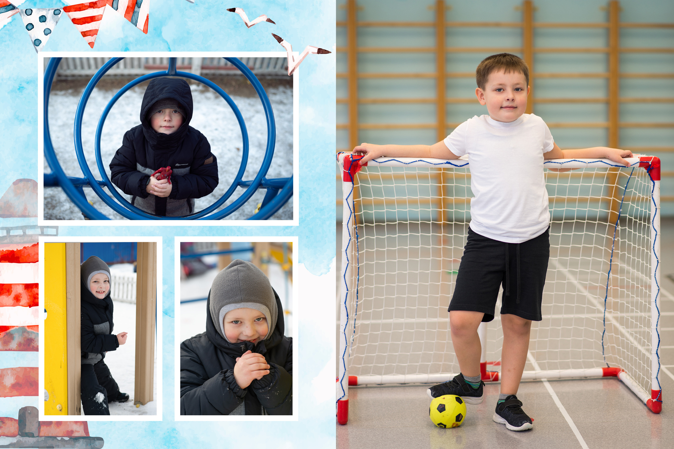 Альбом Кораблик. 3 разворота. Фокус студия. Выпускные альбомы в Красноярске