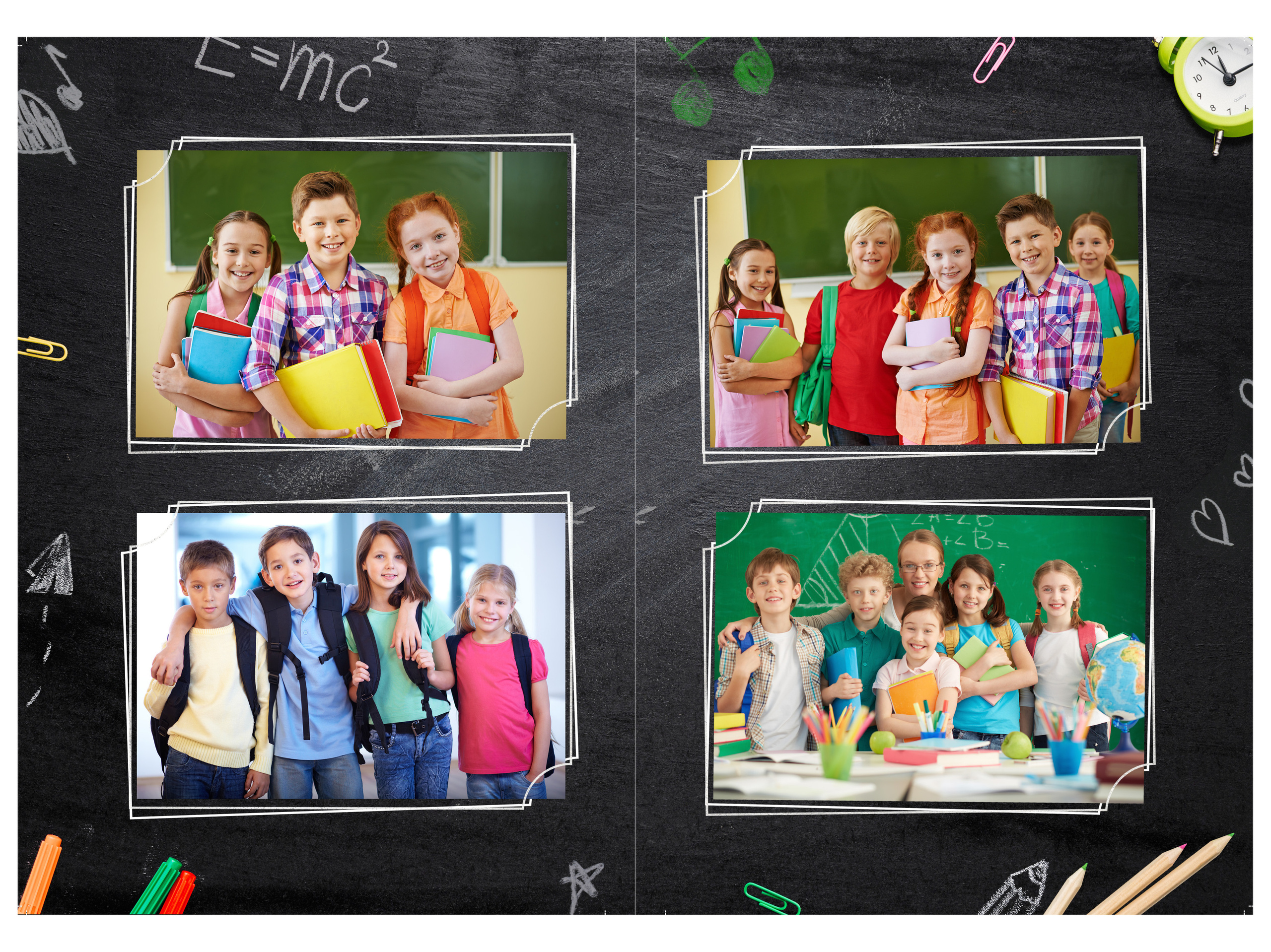 Фотокнига школьная доска. Фокус студия. Выпускные альбомы в Красноярске