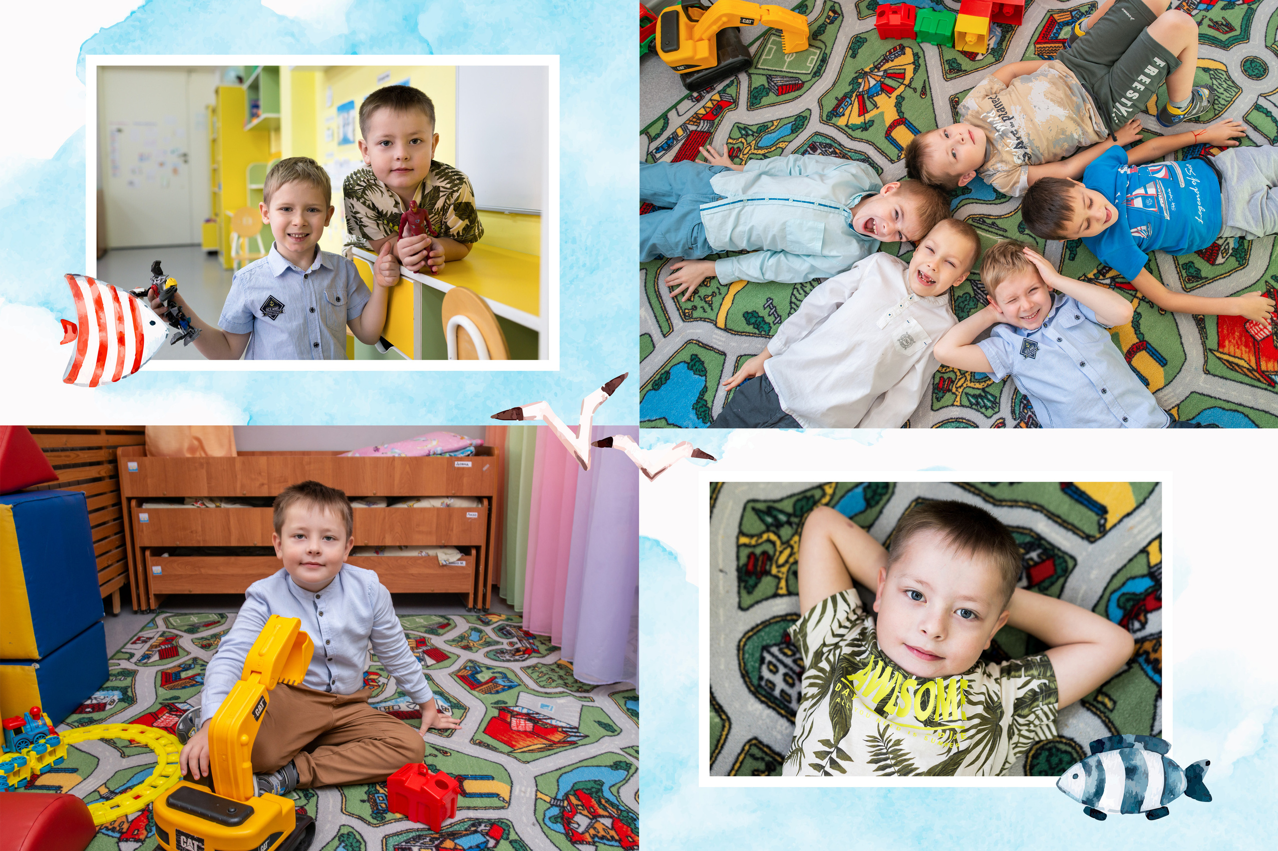 Альбом Кораблик. 3 разворота. Фокус студия. Выпускные альбомы в Красноярске