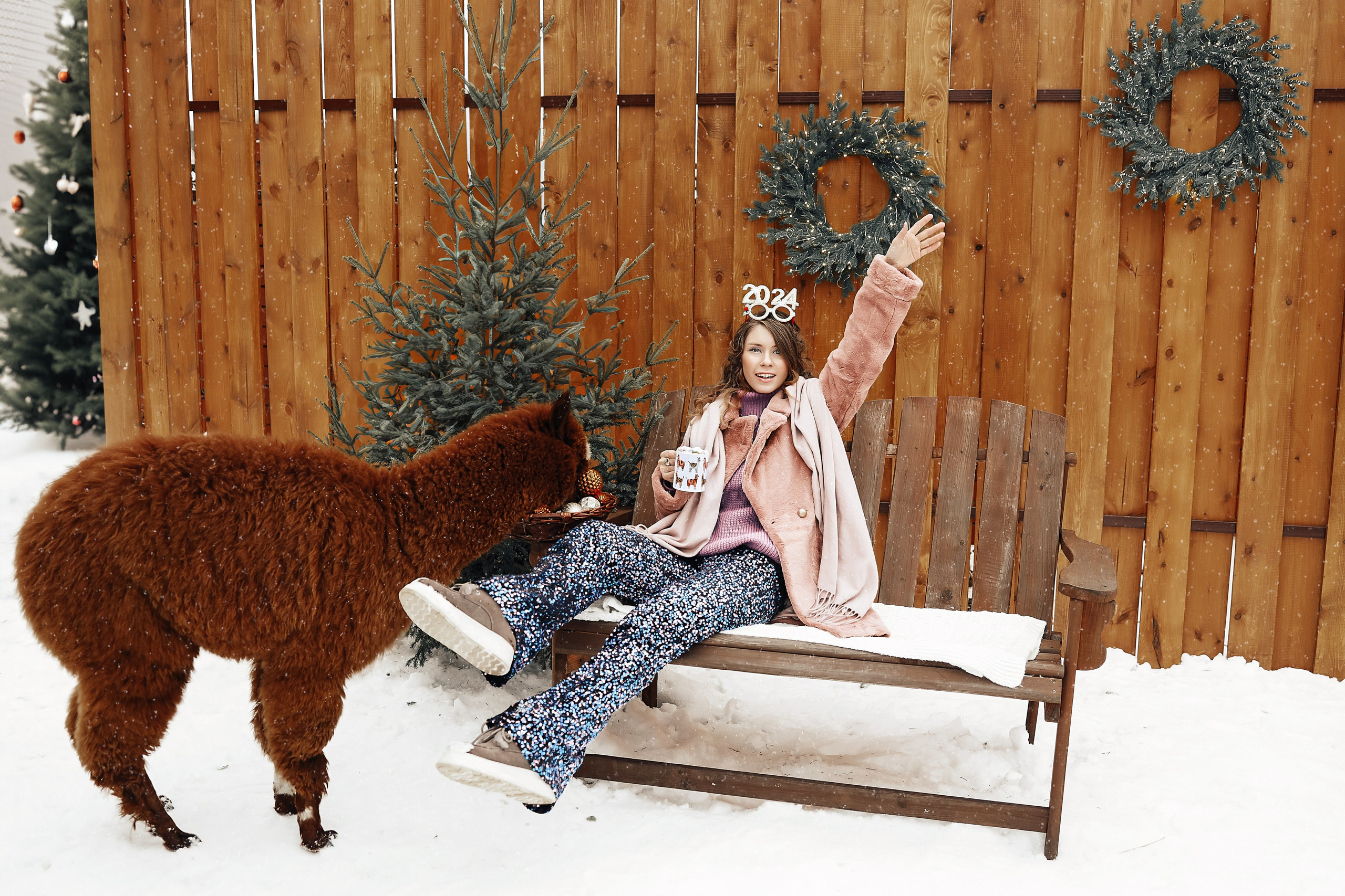 Фотосессия с Альпакой. Иванова Ирина Свадебный и семейный фотограф г. Уфа