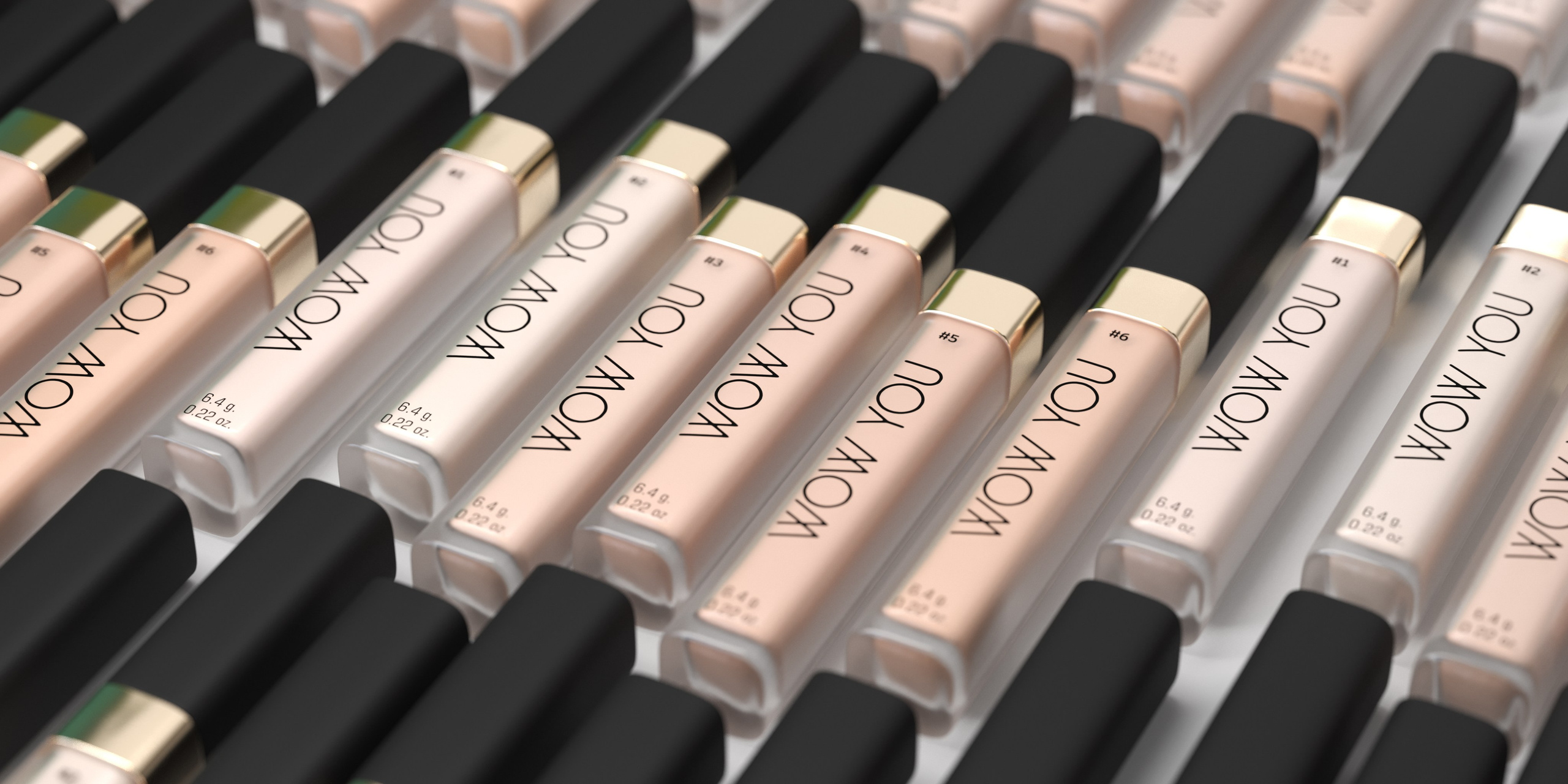 Оттенки консилера от самого светлого до более темного