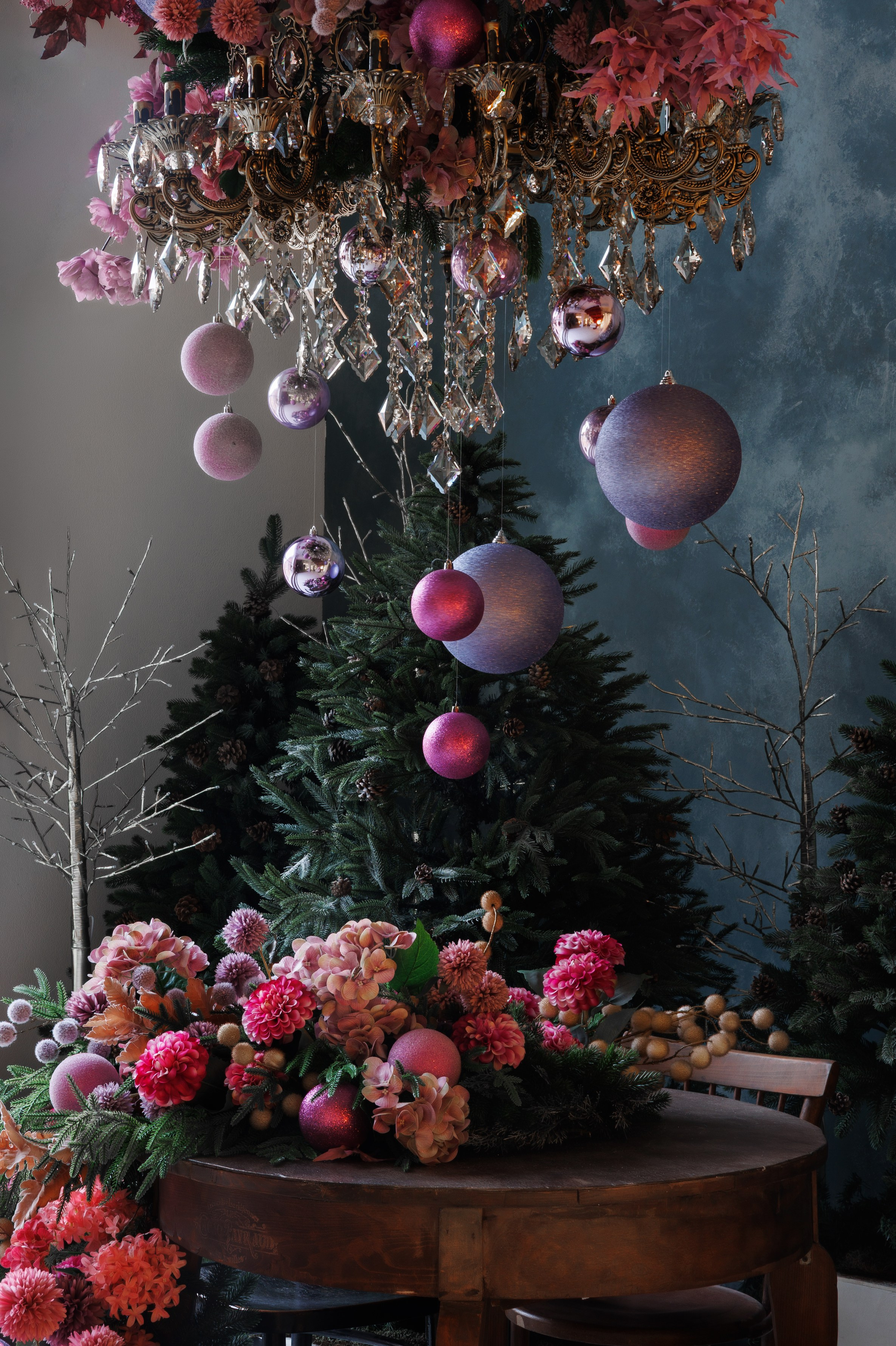 Новогодний интерьер в фотостудии «Океан», город Краснодар. Семейный и детский фотограф в Краснодаре Анна Трашкова