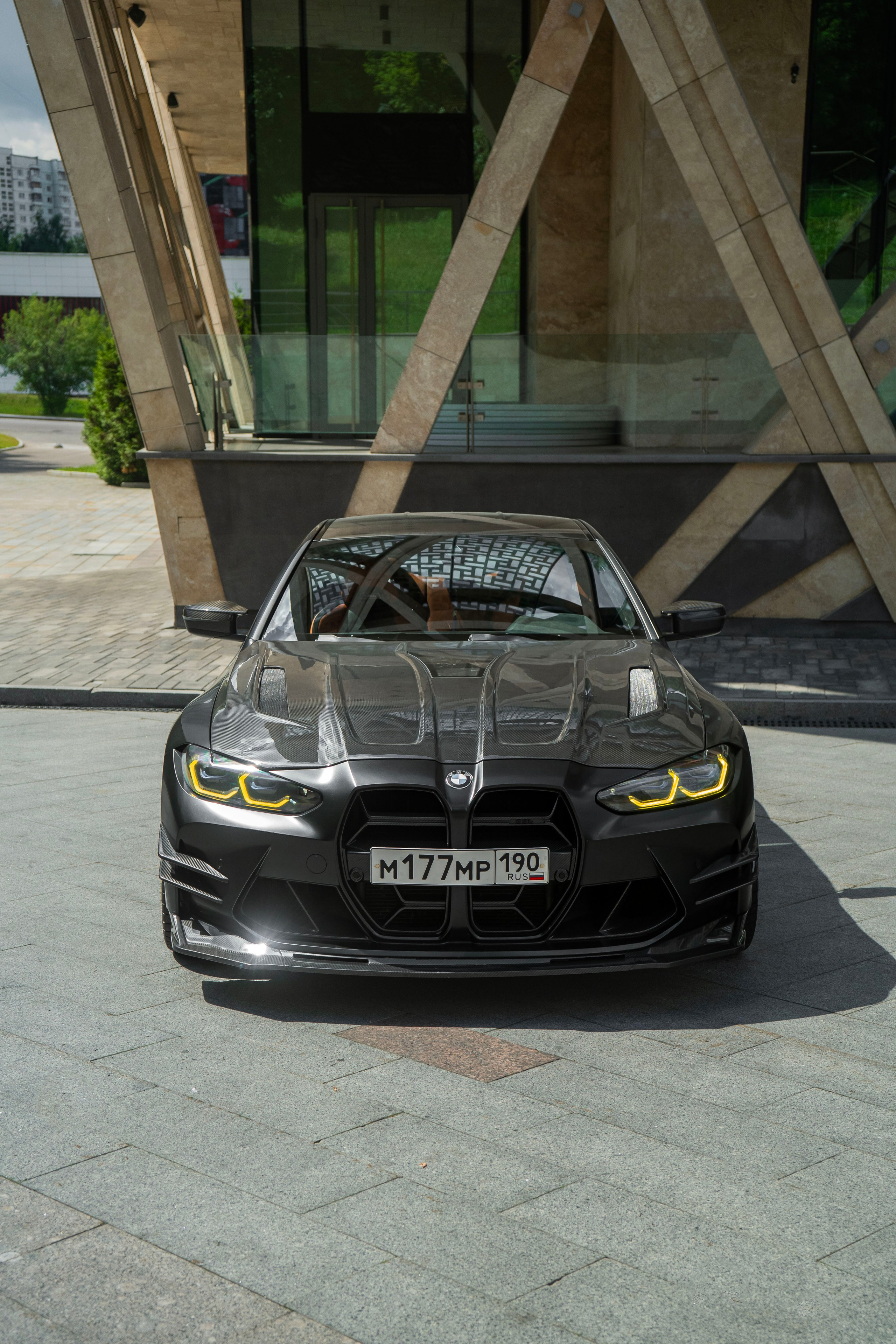 BMW M4 (Black matte). Автомобильный фотограф Ногинск Денис Городок