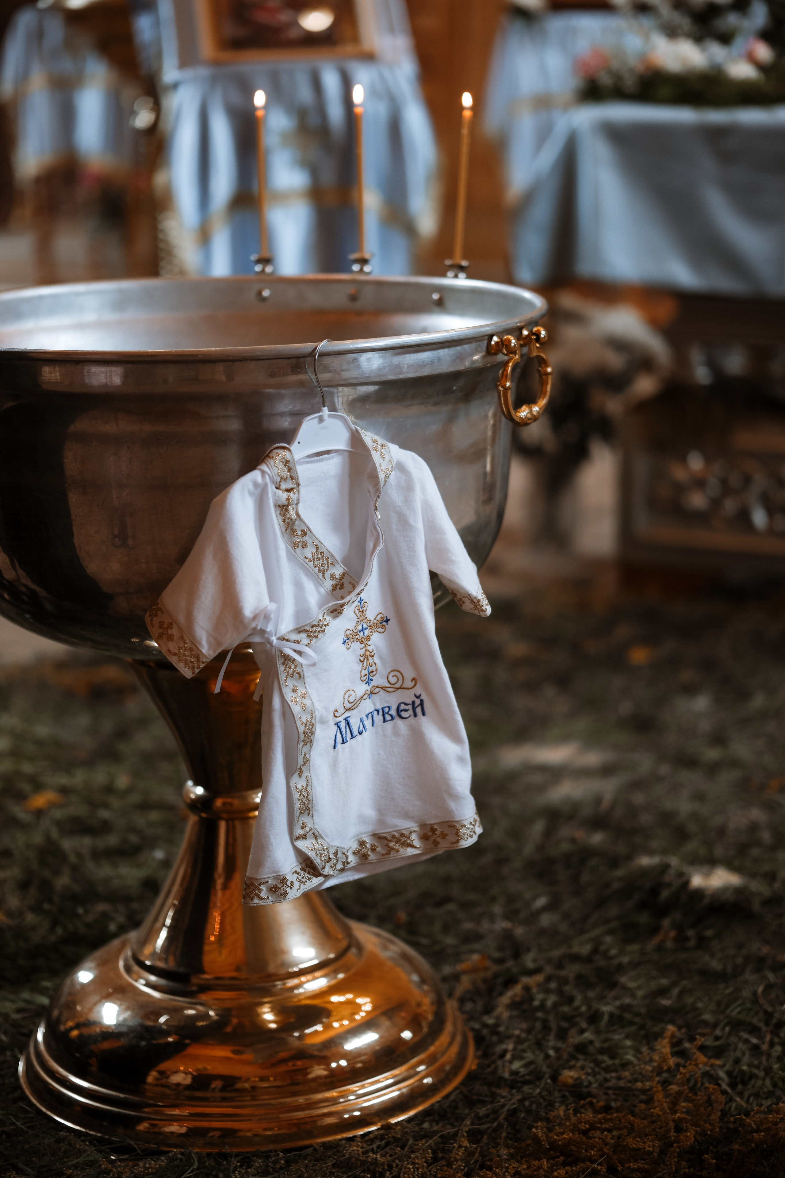 Крещение Матвея. Фотограф новорожденных в Брянске Анжелика Прохоренкова