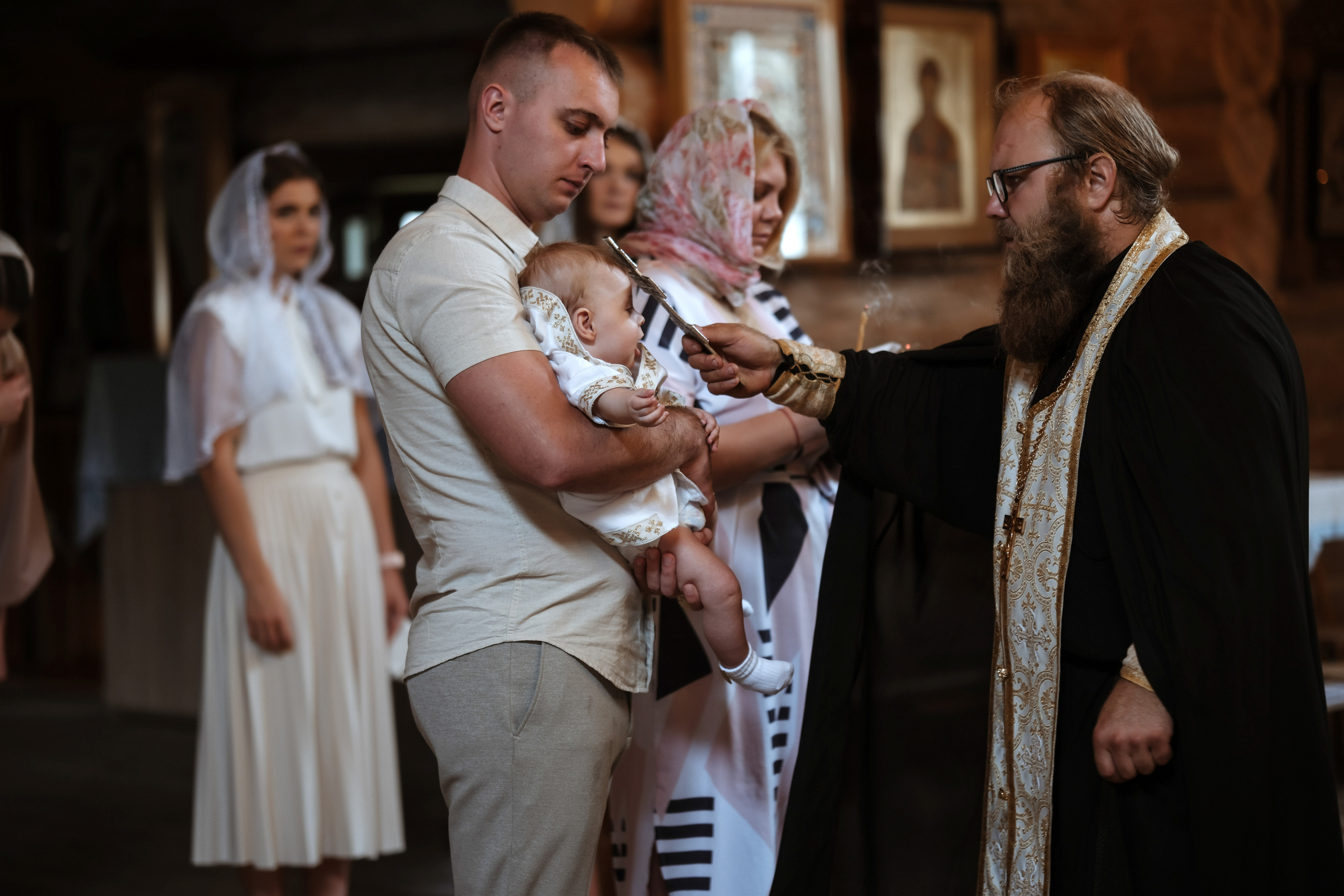 Крещение Матвея. Фотограф новорожденных в Брянске Анжелика Прохоренкова