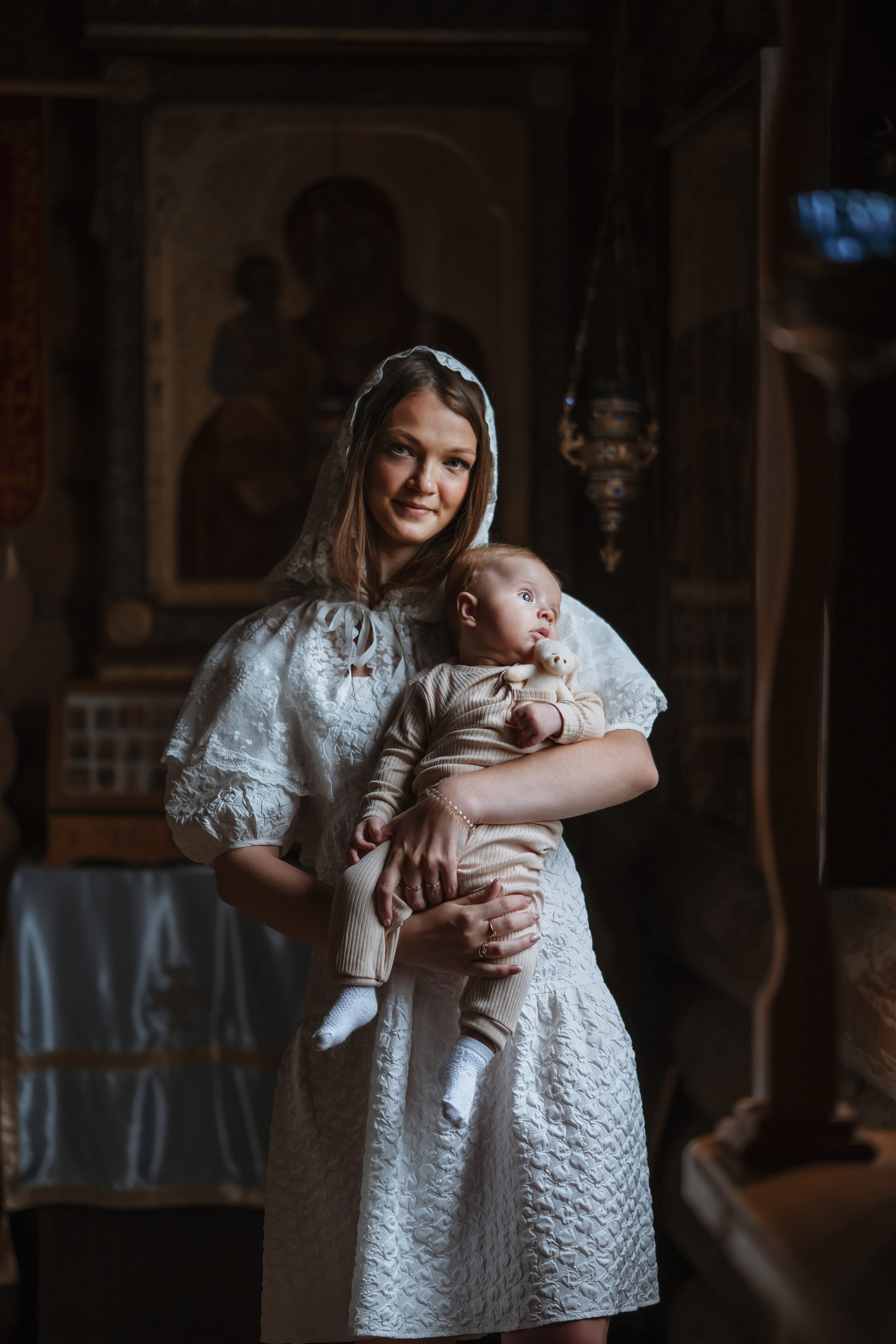 Крещение Матвея. Фотограф новорожденных в Брянске Анжелика Прохоренкова