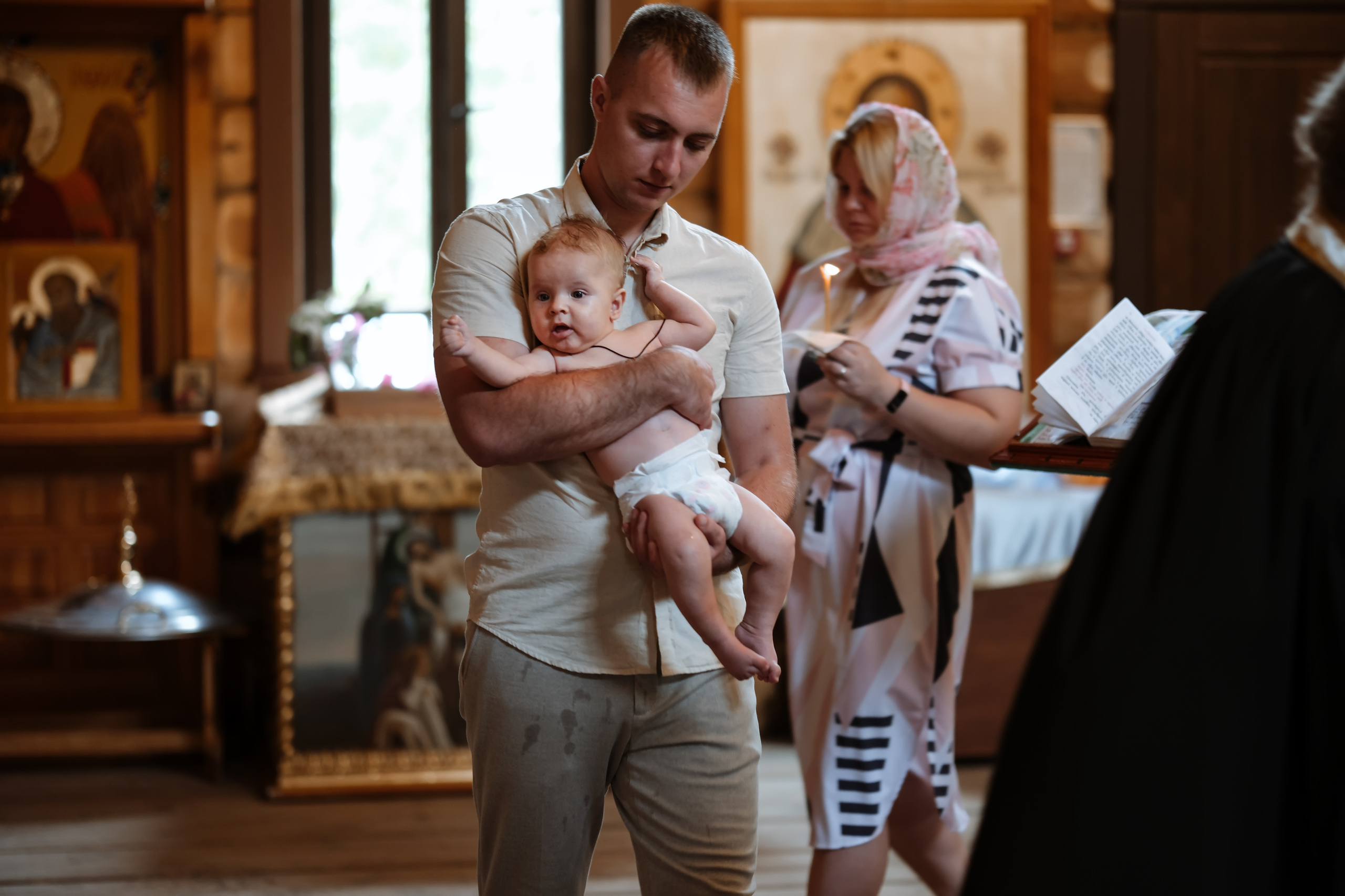 Крещение Матвея. Фотограф новорожденных в Брянске Анжелика Прохоренкова