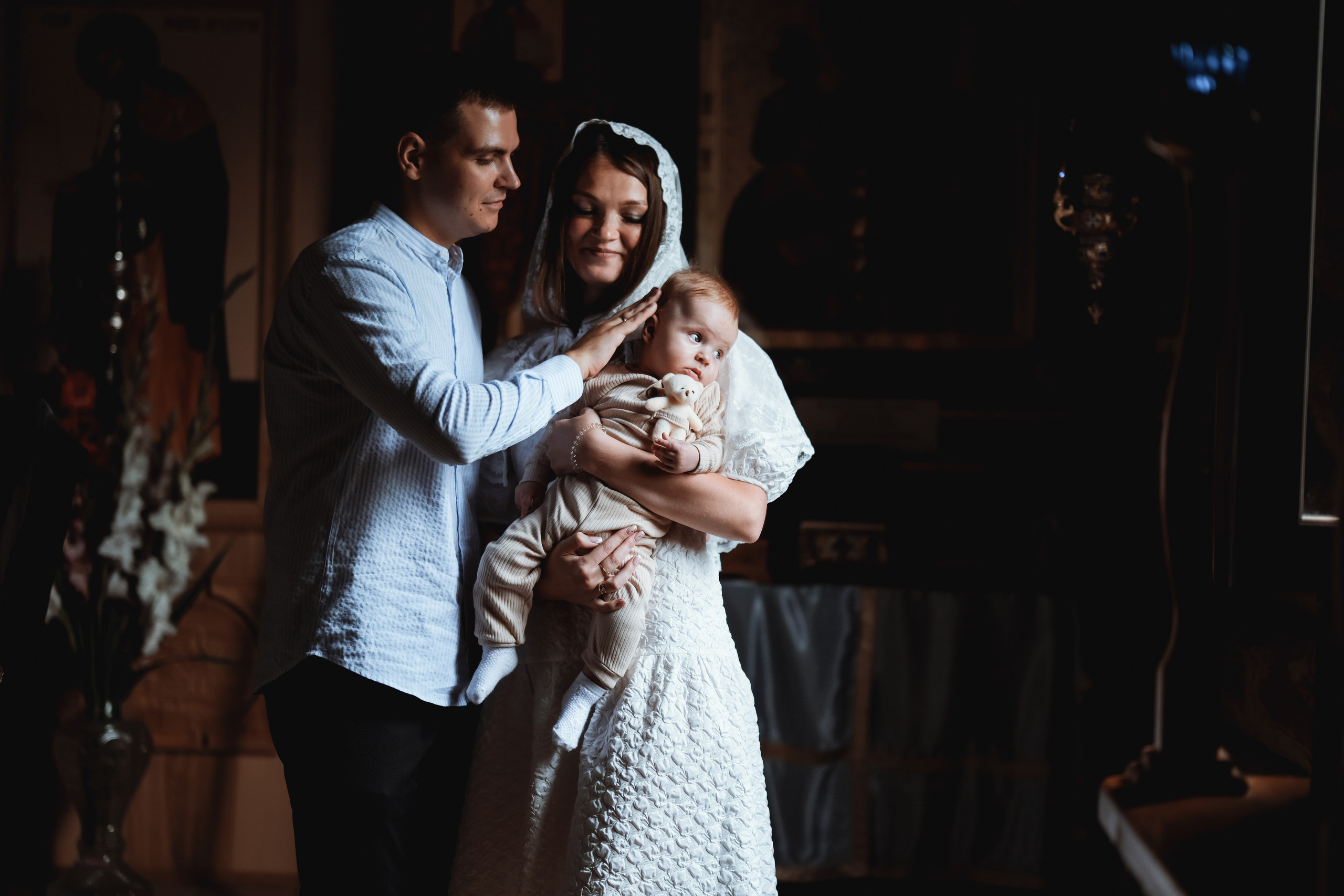 Крещение Матвея. Фотограф новорожденных в Брянске Анжелика Прохоренкова