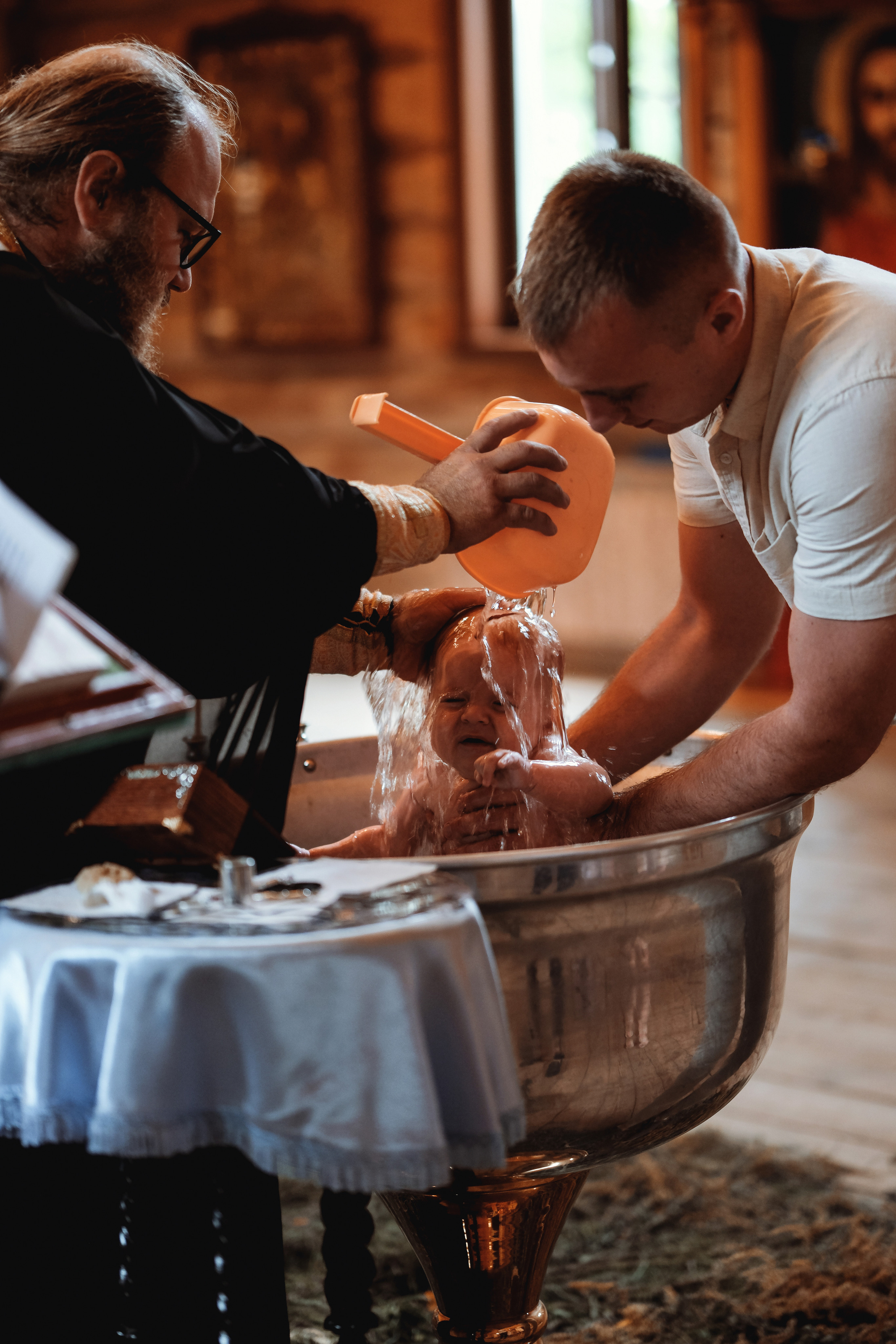 Крещение Матвея. Фотограф новорожденных в Брянске Анжелика Прохоренкова