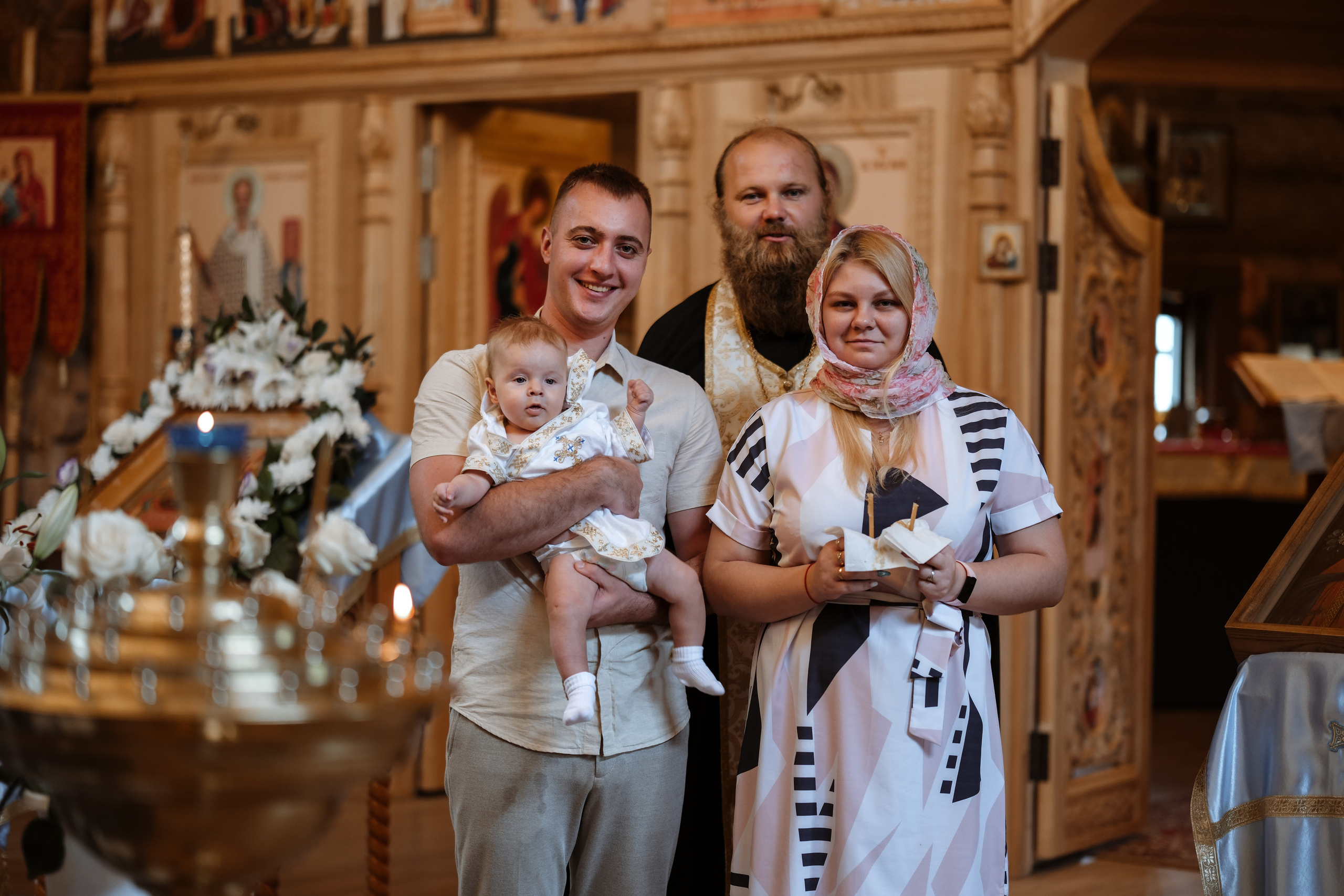 Крещение Матвея. Фотограф новорожденных в Брянске Анжелика Прохоренкова