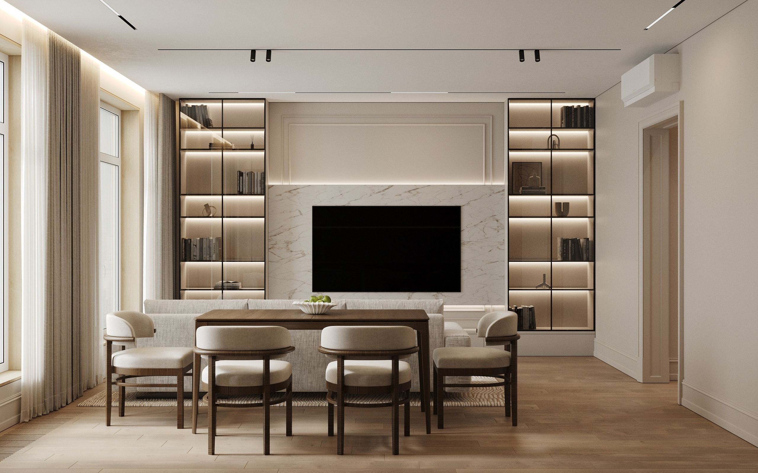 SPB | DOMINO 61 м². 3d визуализатор Анастасия Науменко