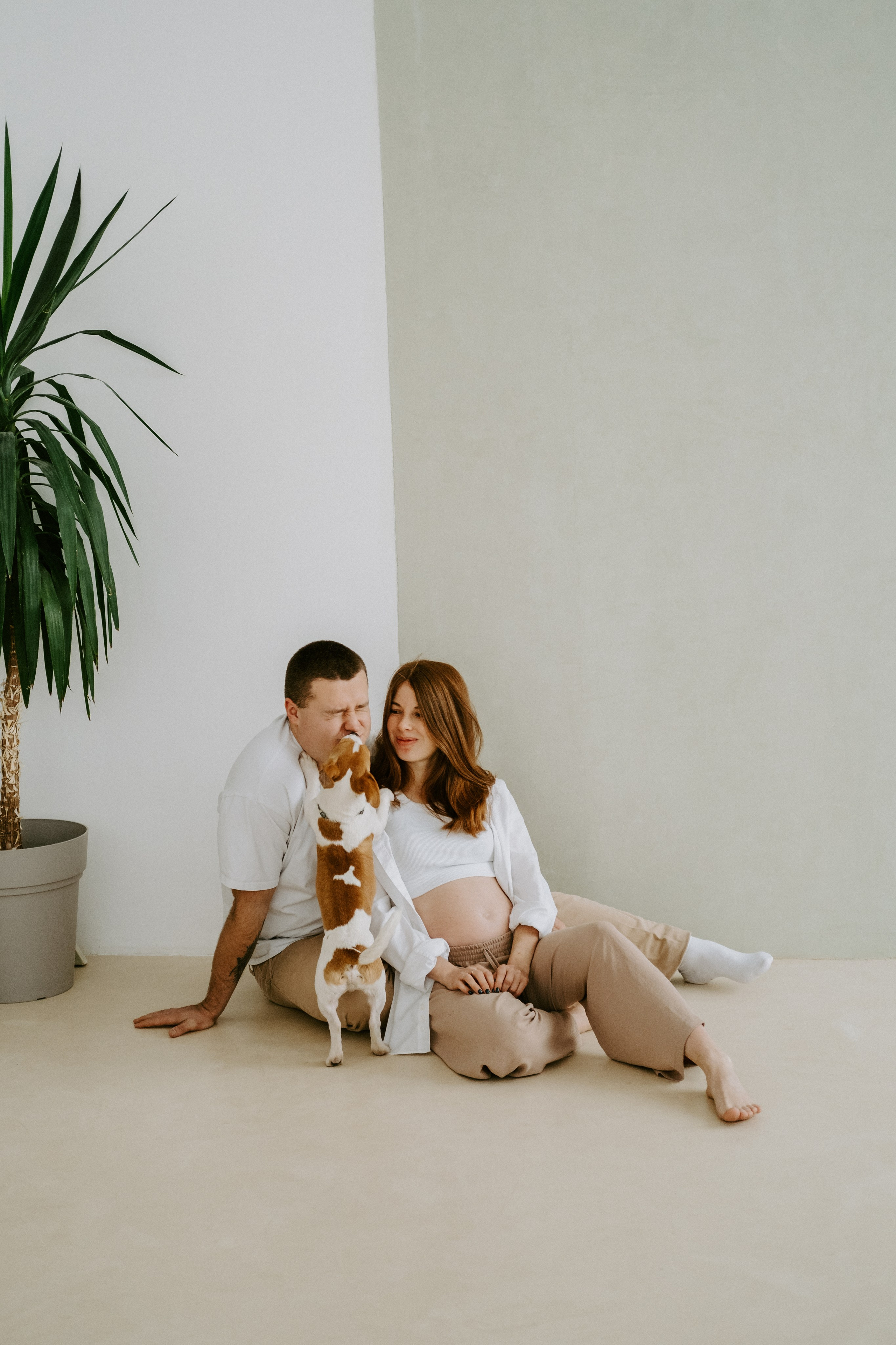 Фотосессия беременности в студии. Семейный фотограф в Москве Кристина Маркос