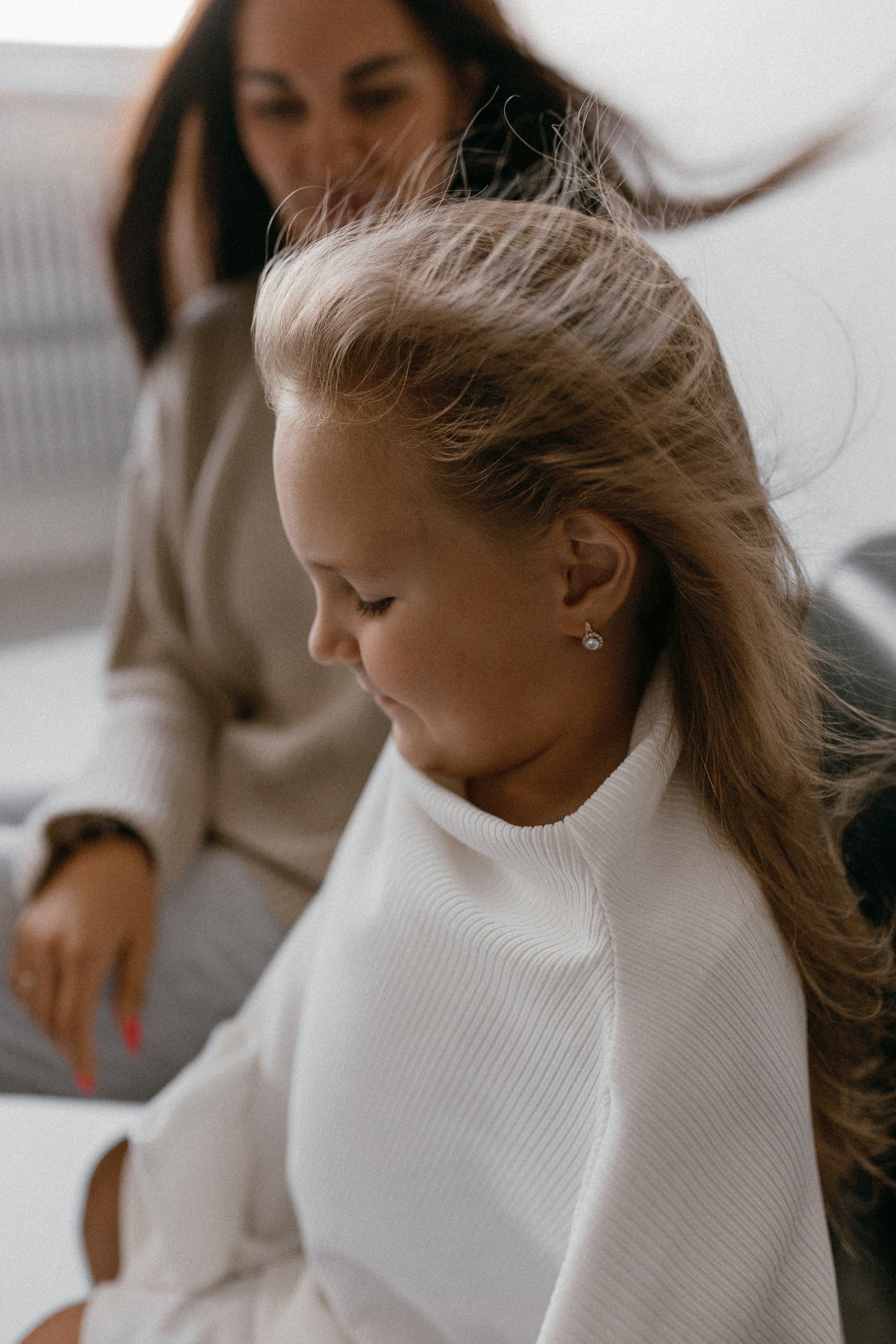 Есения и мама. Семейный фотограф Губкин/Старый Оскол