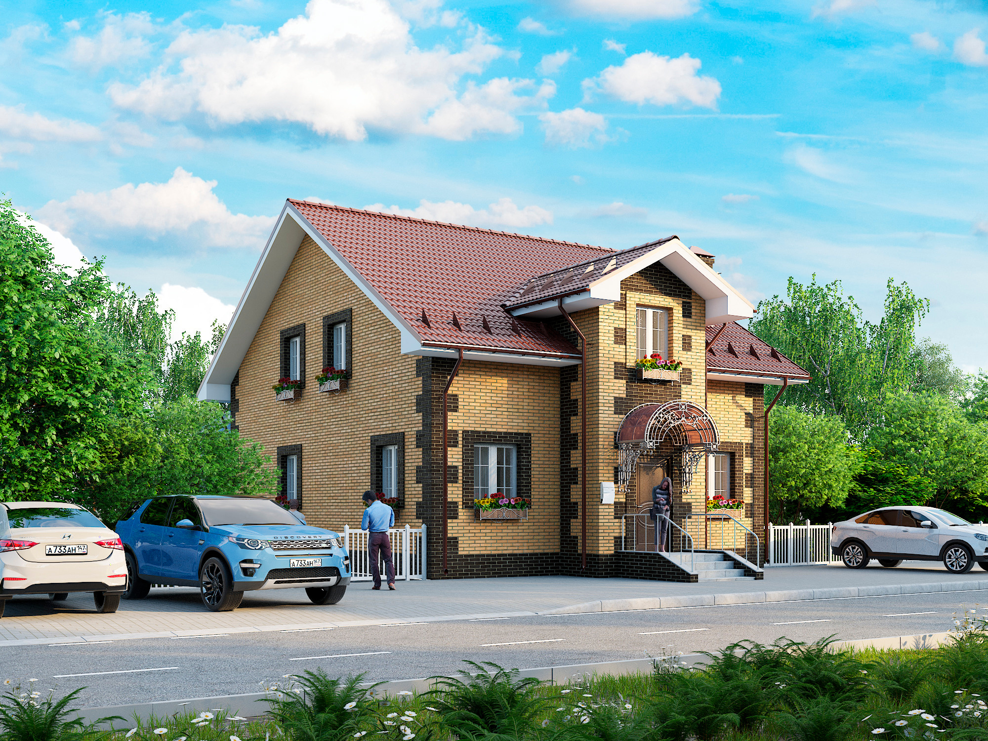 ArchVis Townhouse. Personal 3D Artist website