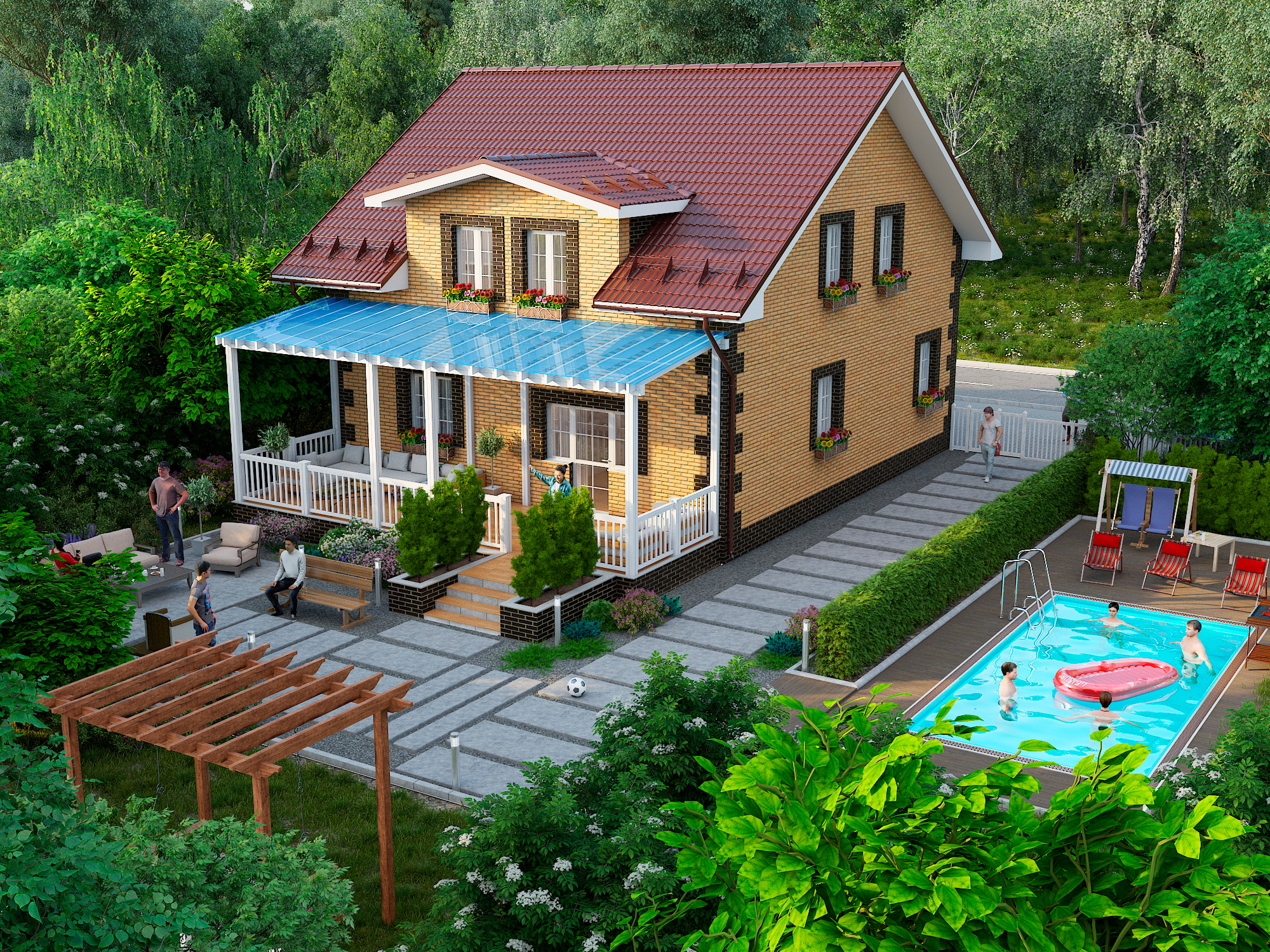 ArchVis Townhouse. Personal 3D Artist website