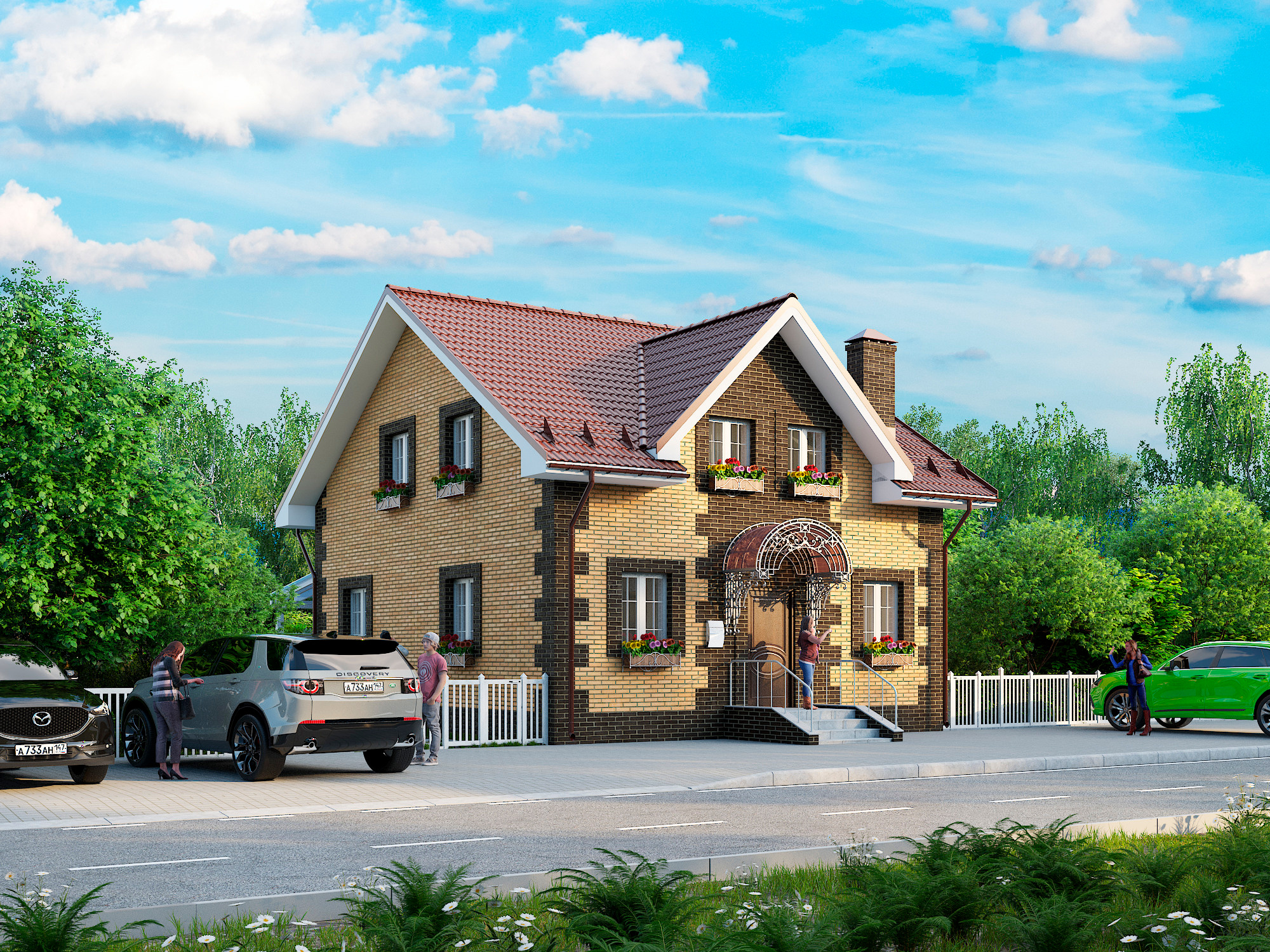 ArchVis Townhouse. Personal 3D Artist website