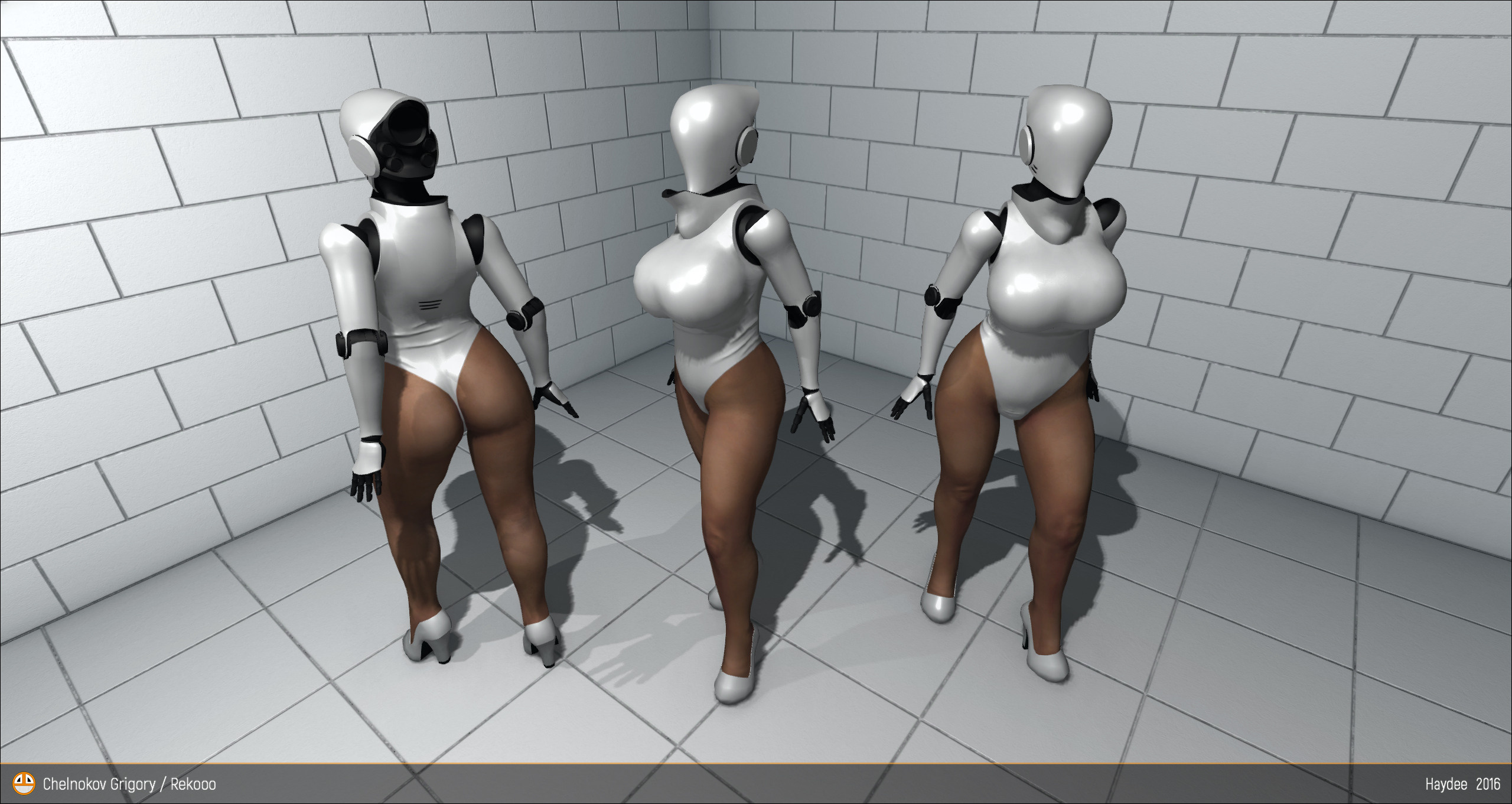 Haydee model. Персональный сайт 3D Artist'a с расширенными возможностями