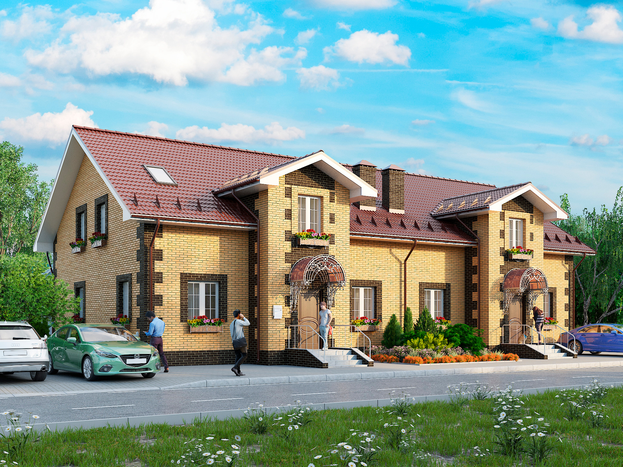 ArchVis Townhouse. Personal 3D Artist website