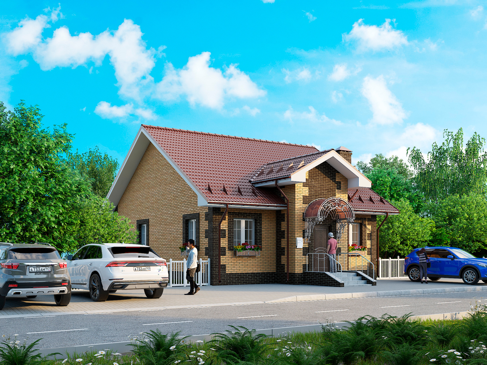 ArchVis Townhouse. Personal 3D Artist website