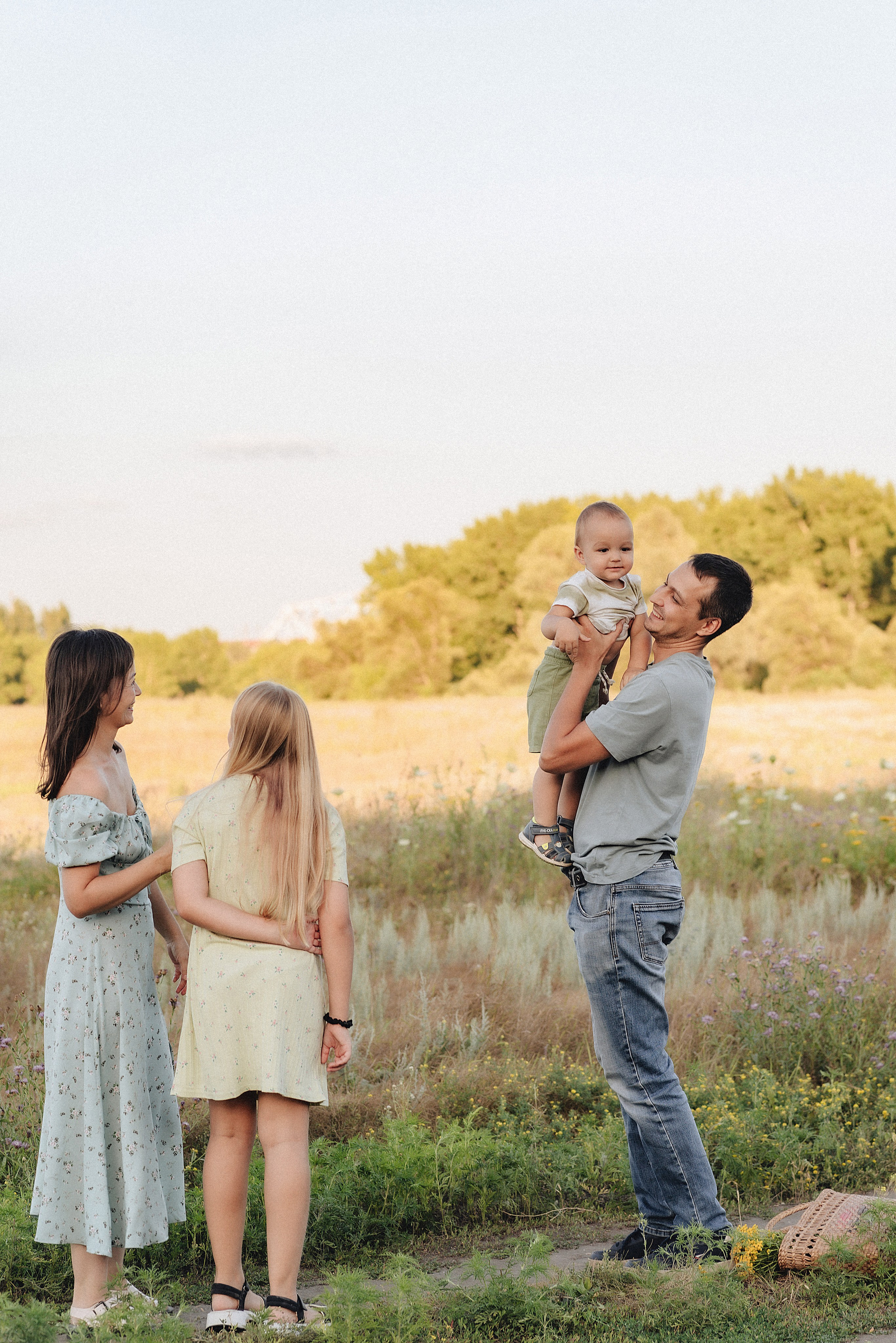 Семейная съемка на закате. Фотограф Карина Шмулёва. Воронеж и область