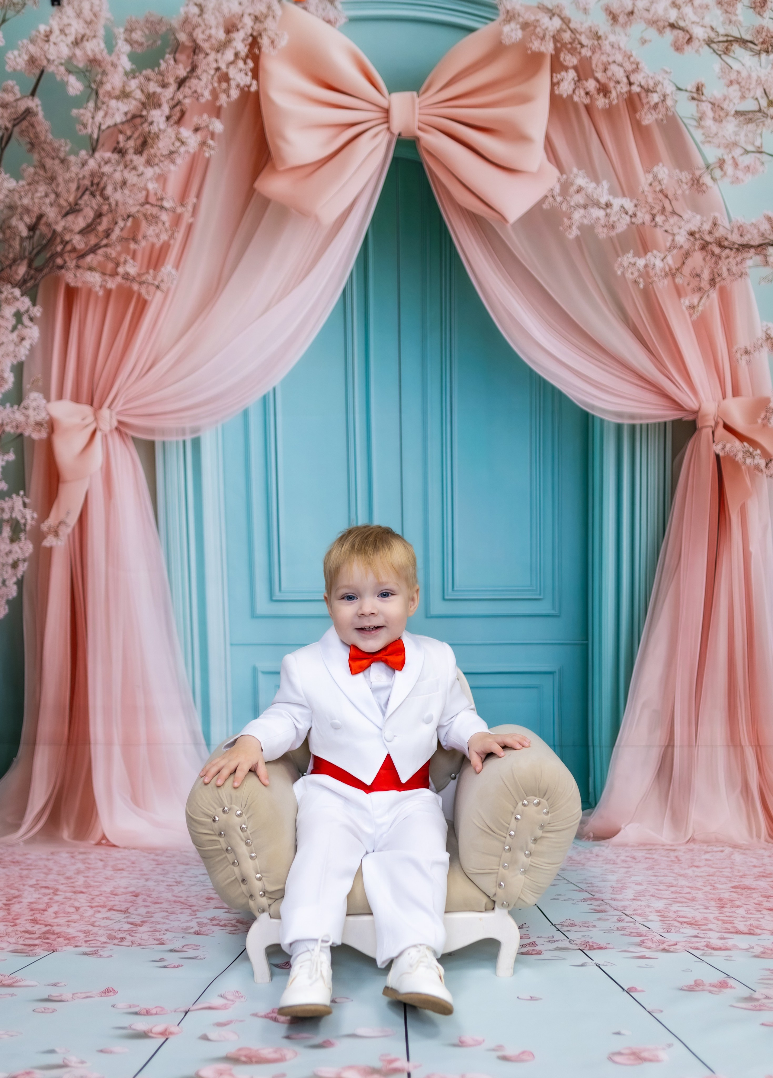 Розовый бант. Фотограф новорожденных. Детский и семейный фотограф Марьяна Юдина