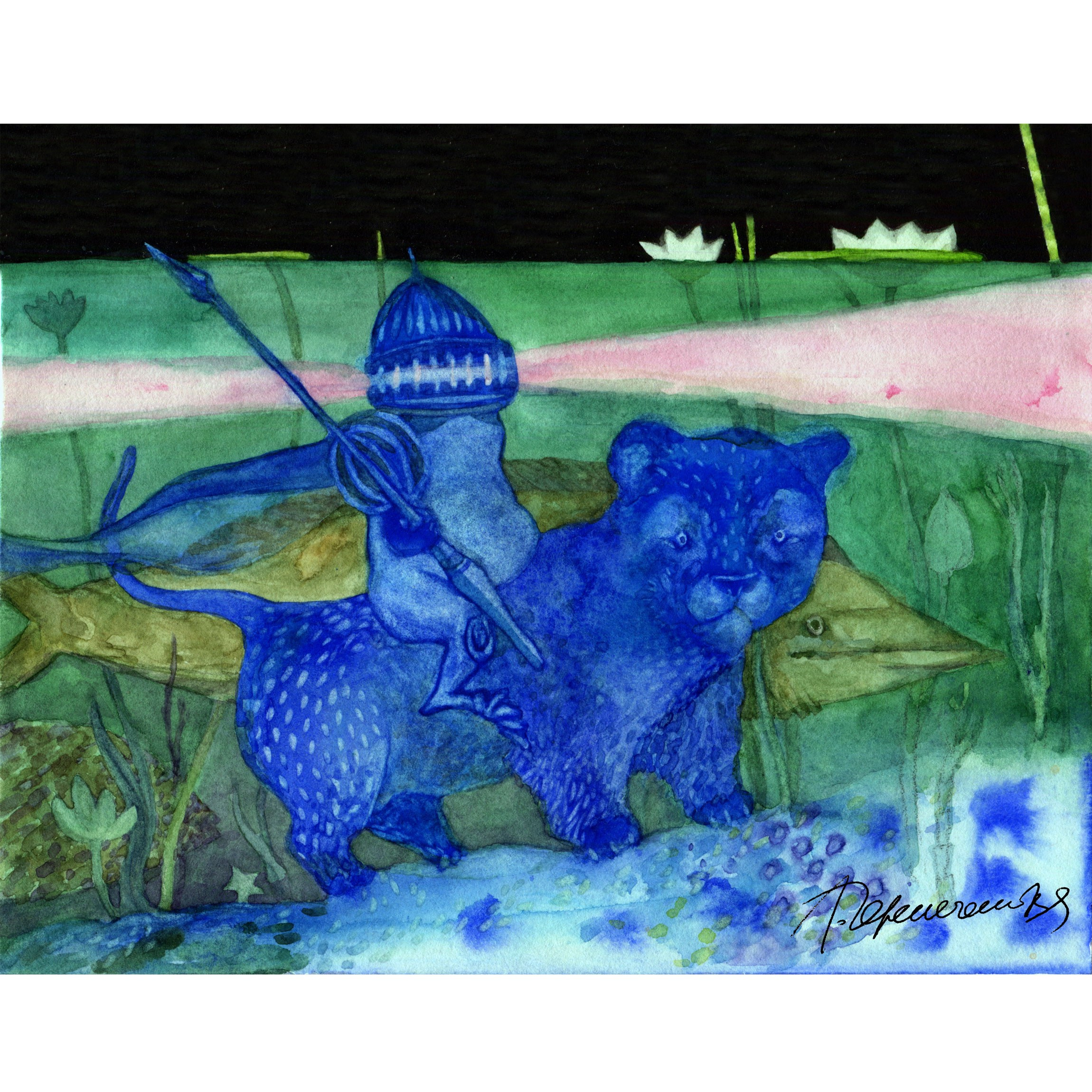 В ПОИСКАХ ЗВЕЗДЫ. акварель графика Перепеченова Анна