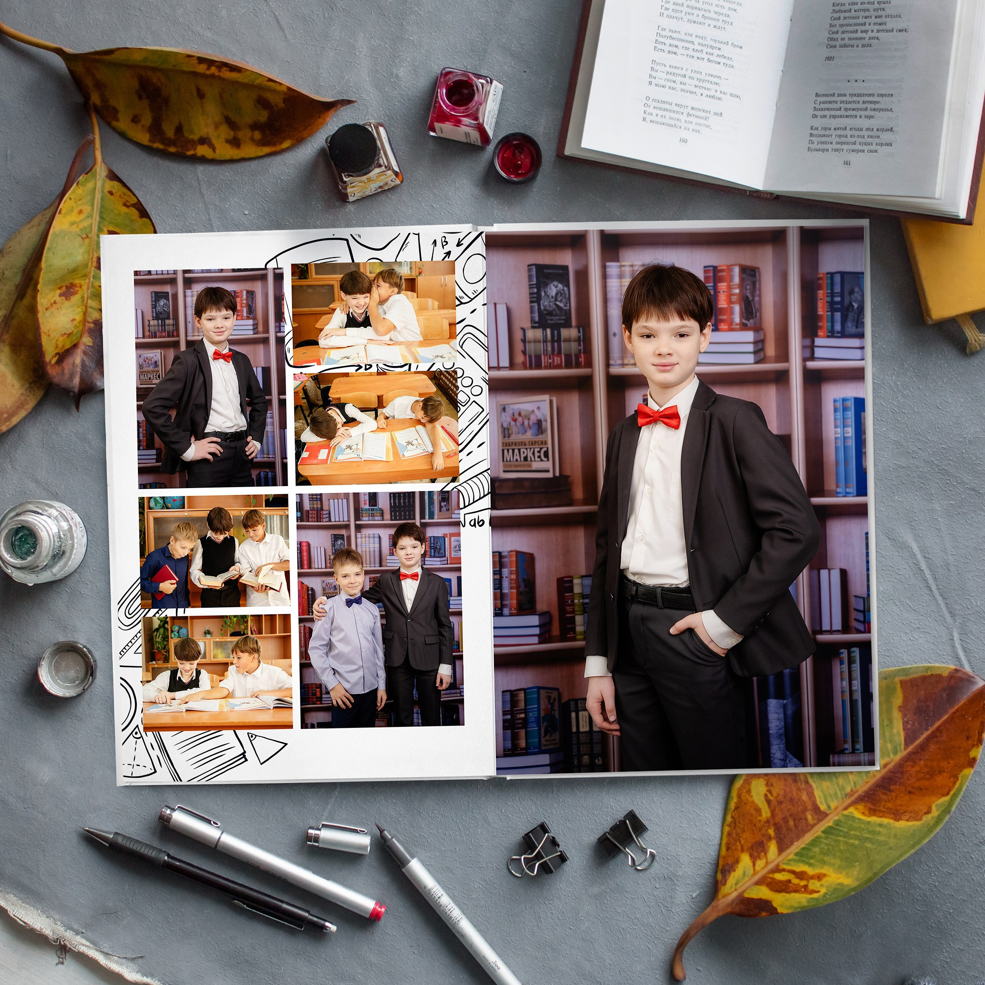 Дизайн альбомов Школа. Детский и Школьный фотограф во Владивостоке. Выпускные альбомы