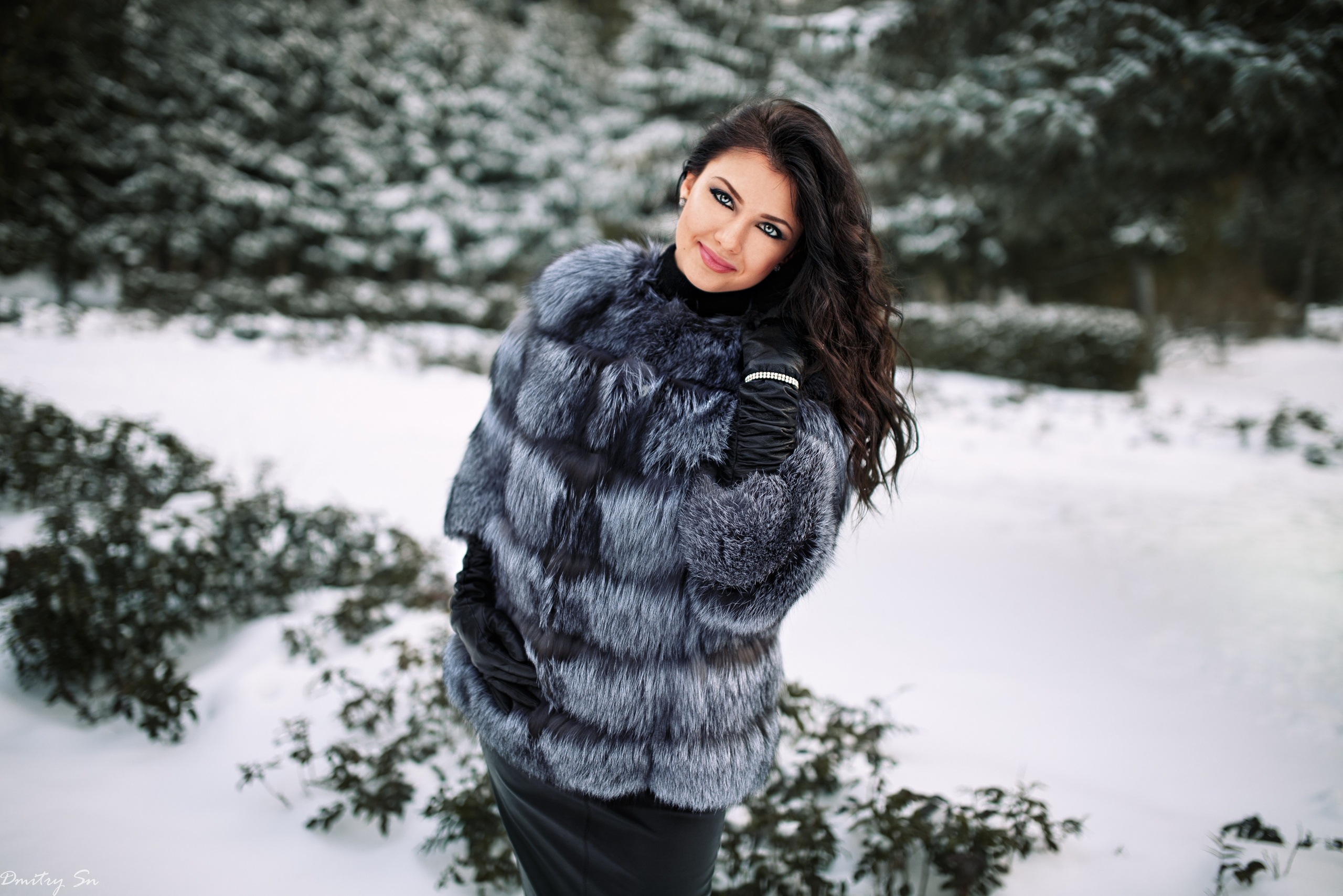 Зимняя съемка с Кристиной в парке для «себя»