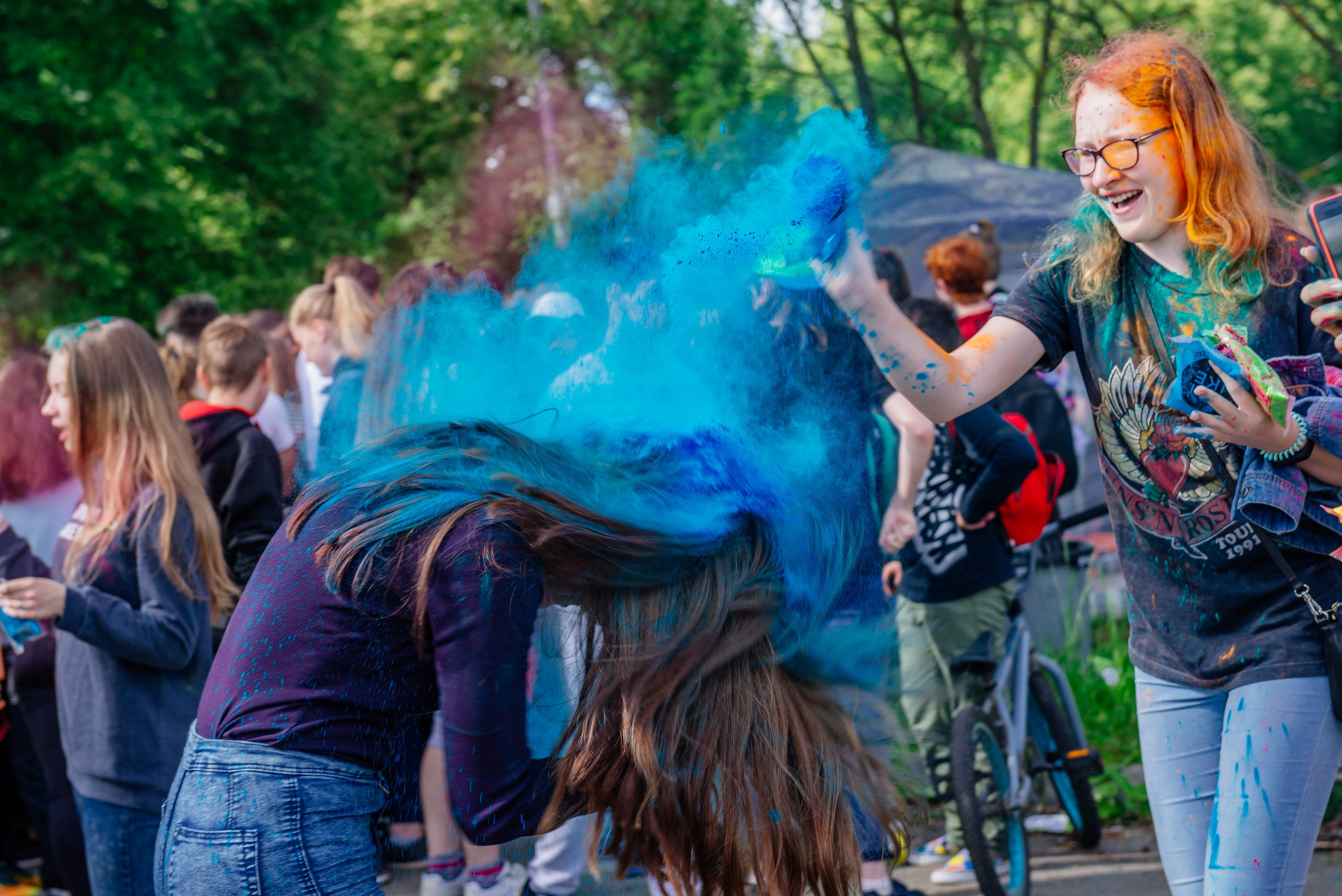 Фестиваль красок Holi. Москва, МО. Фотограф LANA STIL. Семейный, репортажный фотограф, студия. Женский, мужской портрет. Фотографирую территориально в г. Королев, Москва, МО