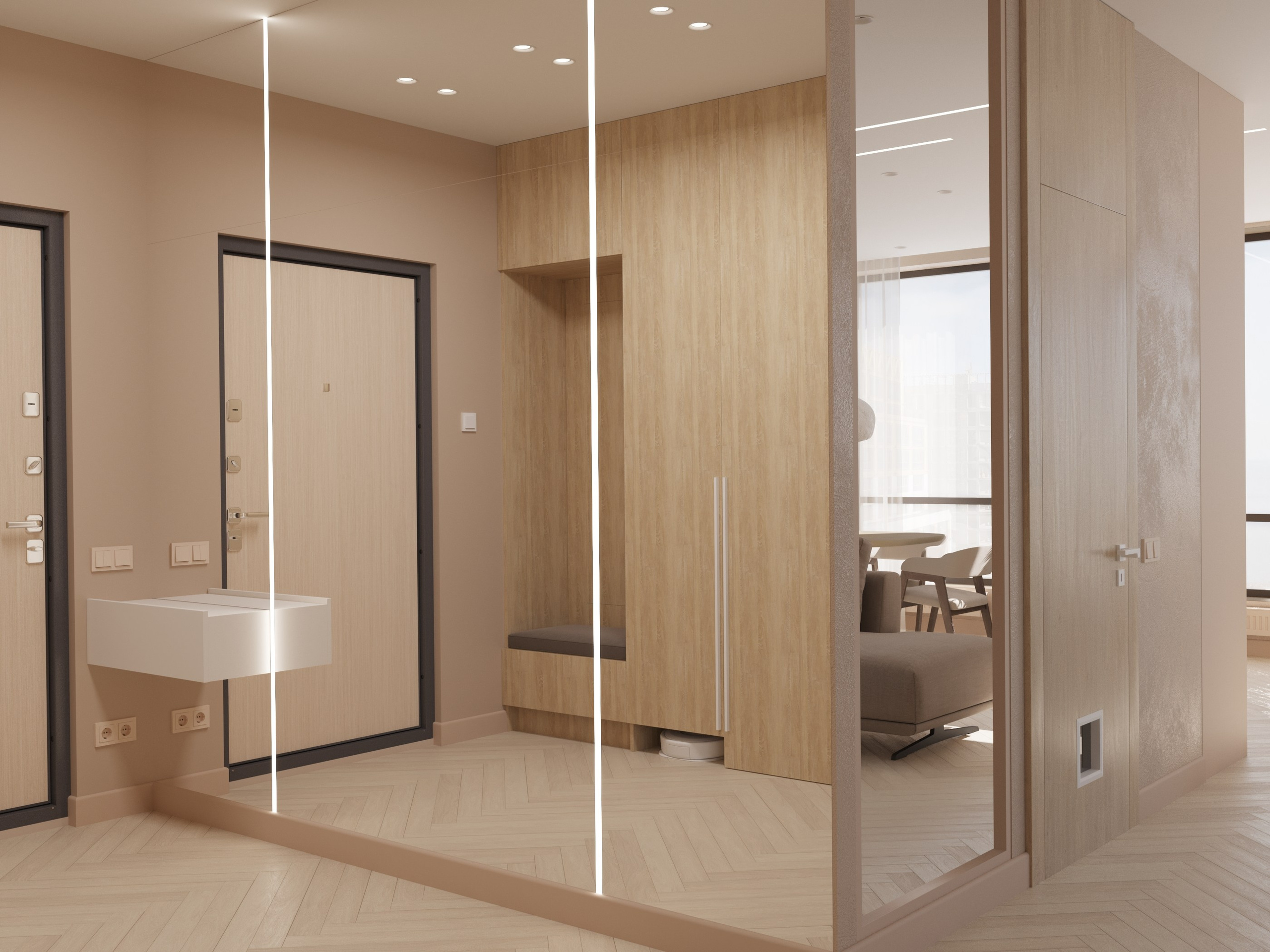 «Баланс» 106кв.м, фото. Дизайнер интерьеров Olala interior design