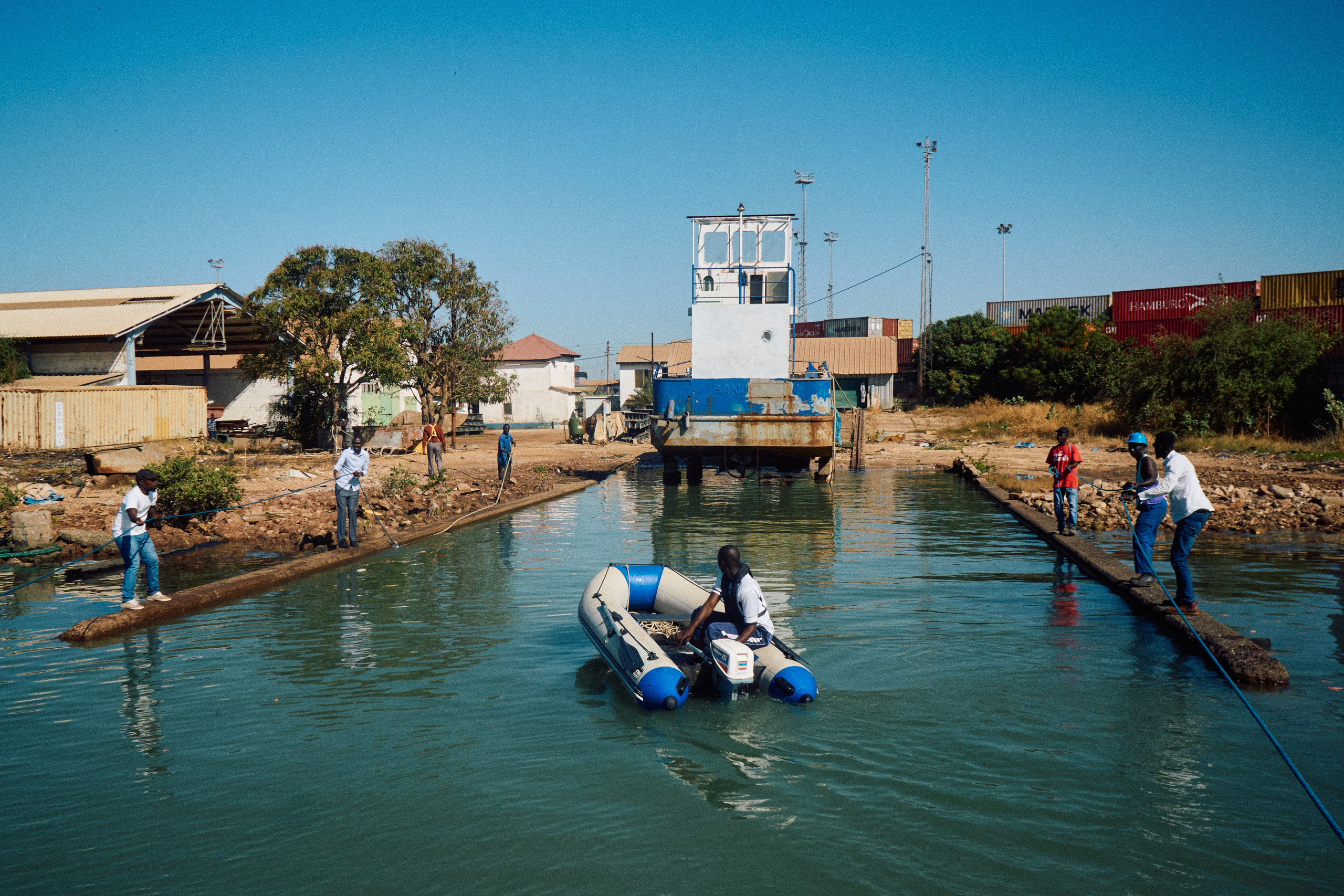 Gambia River. See the moment and catche. commercial and reportage