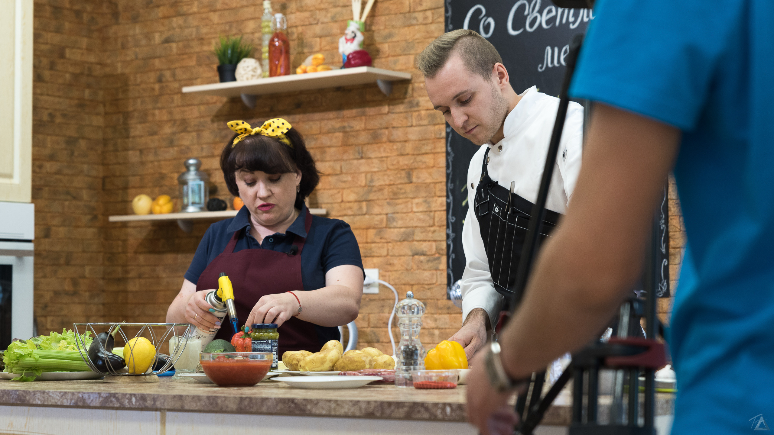 НоКС-ТВ. Съемка телепередачи «На кухне со Светланой». Производство фото и видео