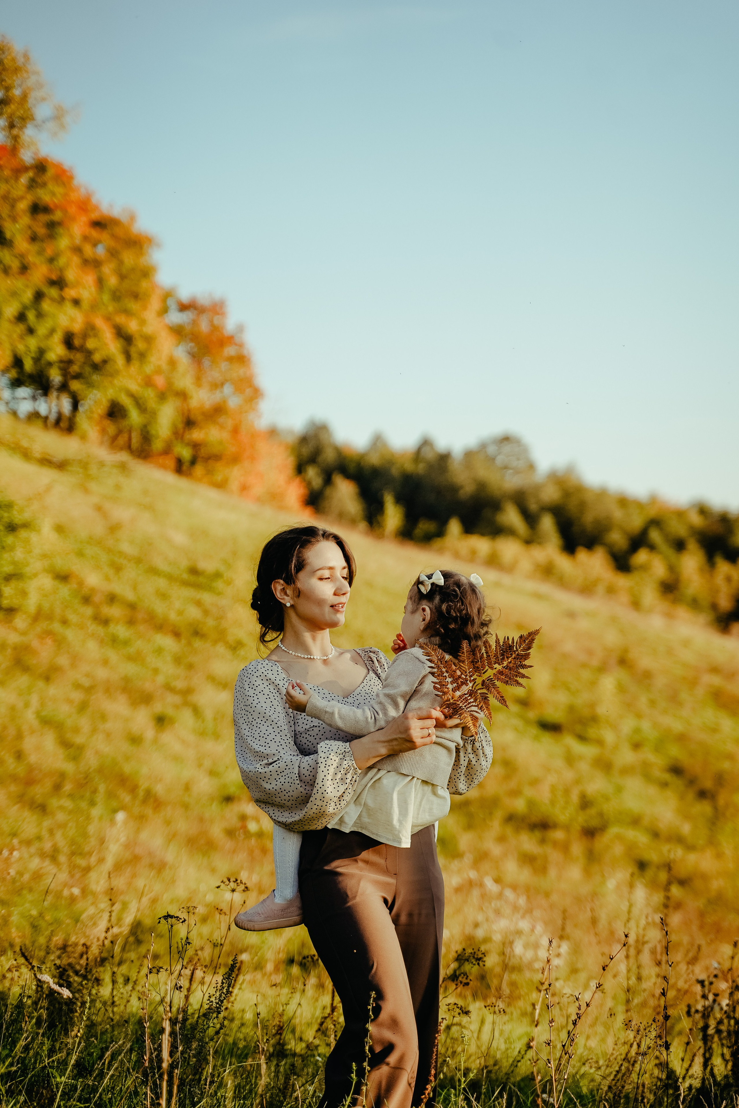 Мама и Дочка Осенняя фотосъемка