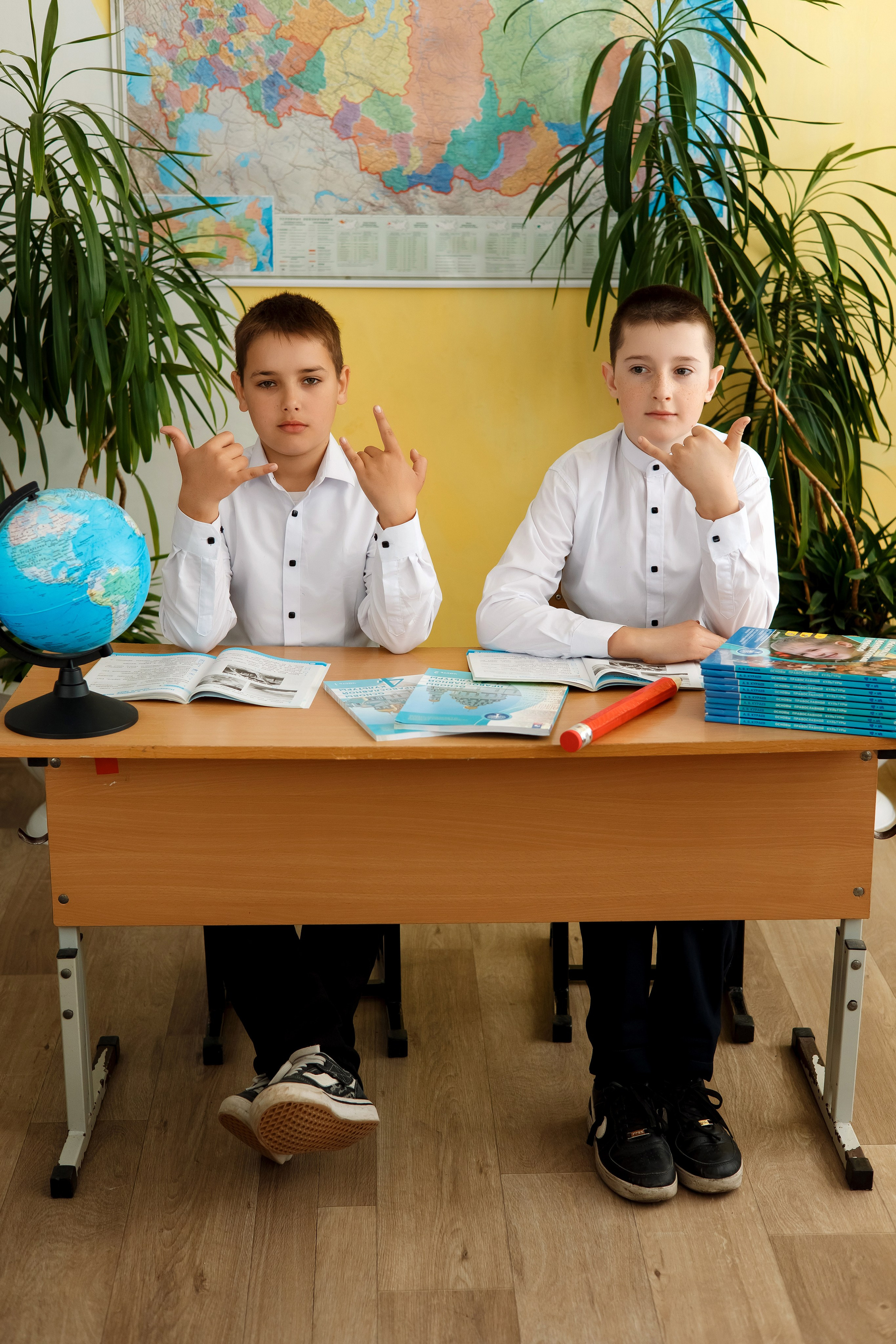 4 класс с. Барабаш. Фотограф Любовь Корниенко, Примоский край