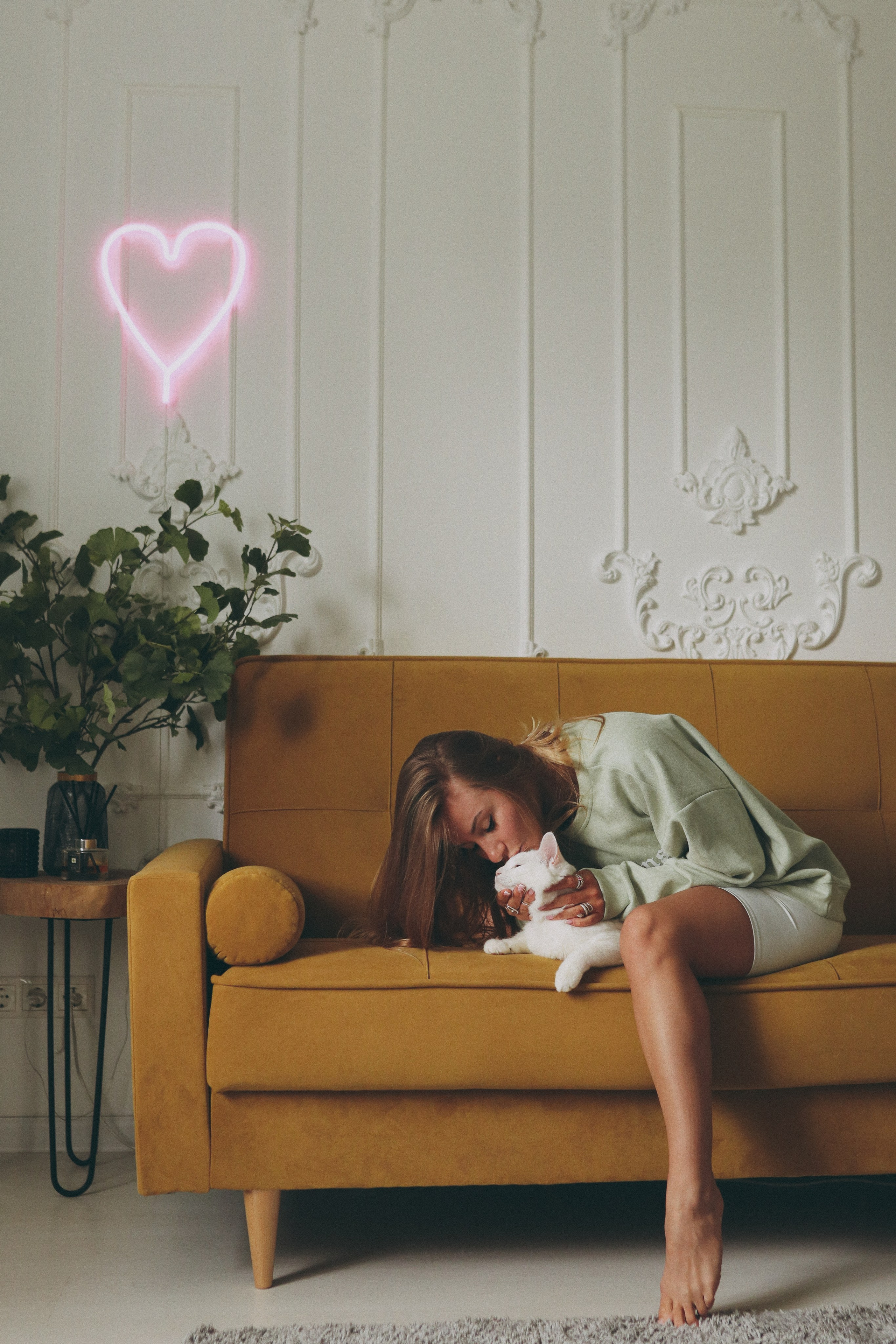 Фотосъёмка Ани и Оливки дома. Фотограф Самара Лена Мандарин